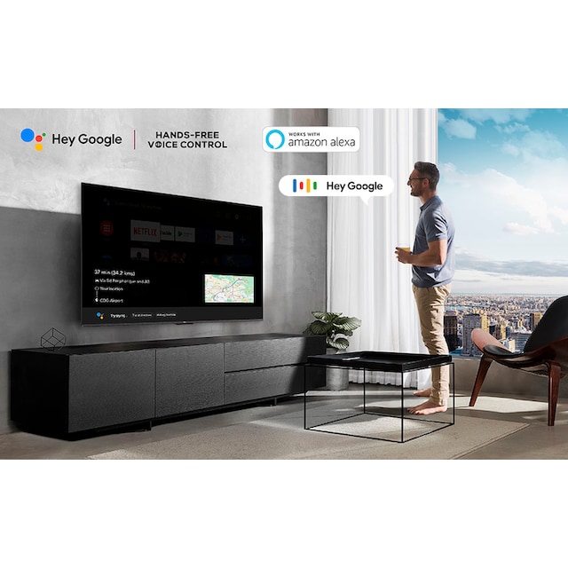 TCL LED-Fernseher »55P731X1«, 139 cm/55 Zoll, 4K Ultra HD, Smart-TV-Google  TV, HDR Premium, Dolby Atmos, HDMI 2.1, Metallgehäuse | BAUR
