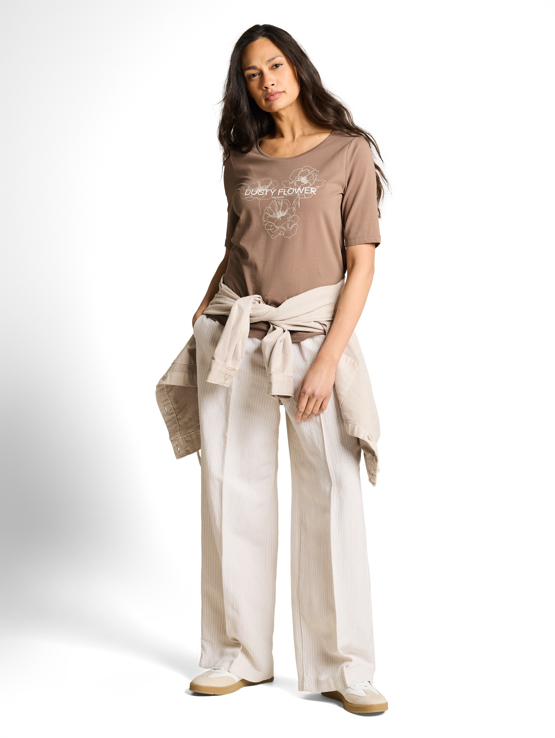 TOM TAILOR Kurzarmshirt Sommershirt mit Frontprint