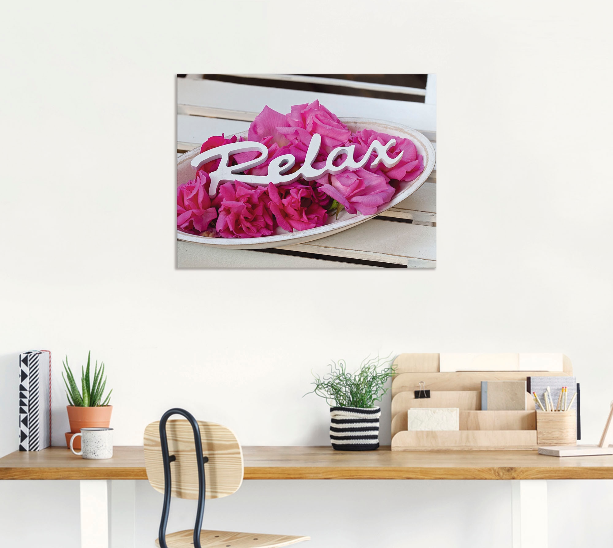 Artland Wandbild »Relax«, Sprüche & Texte, (1 St.), als Alubild, Outdoorbild, Leinwandbild, Wandaufkleber, versch. Größen
