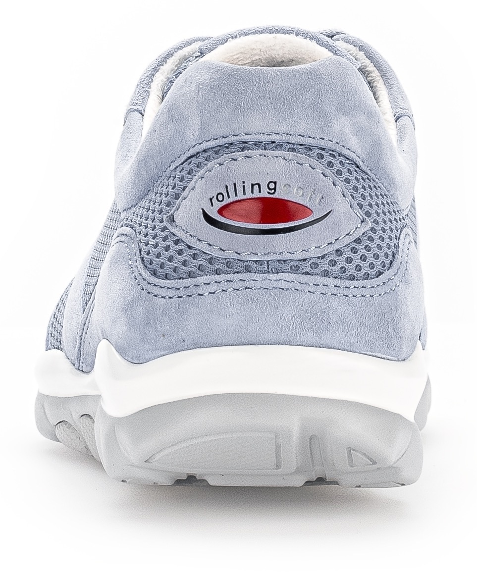 Gabor Rollingsoft Keilsneaker, Freizeitschuh, Halbschuh, Schnürschuh mit OPTIFIT-Wechselfußbett