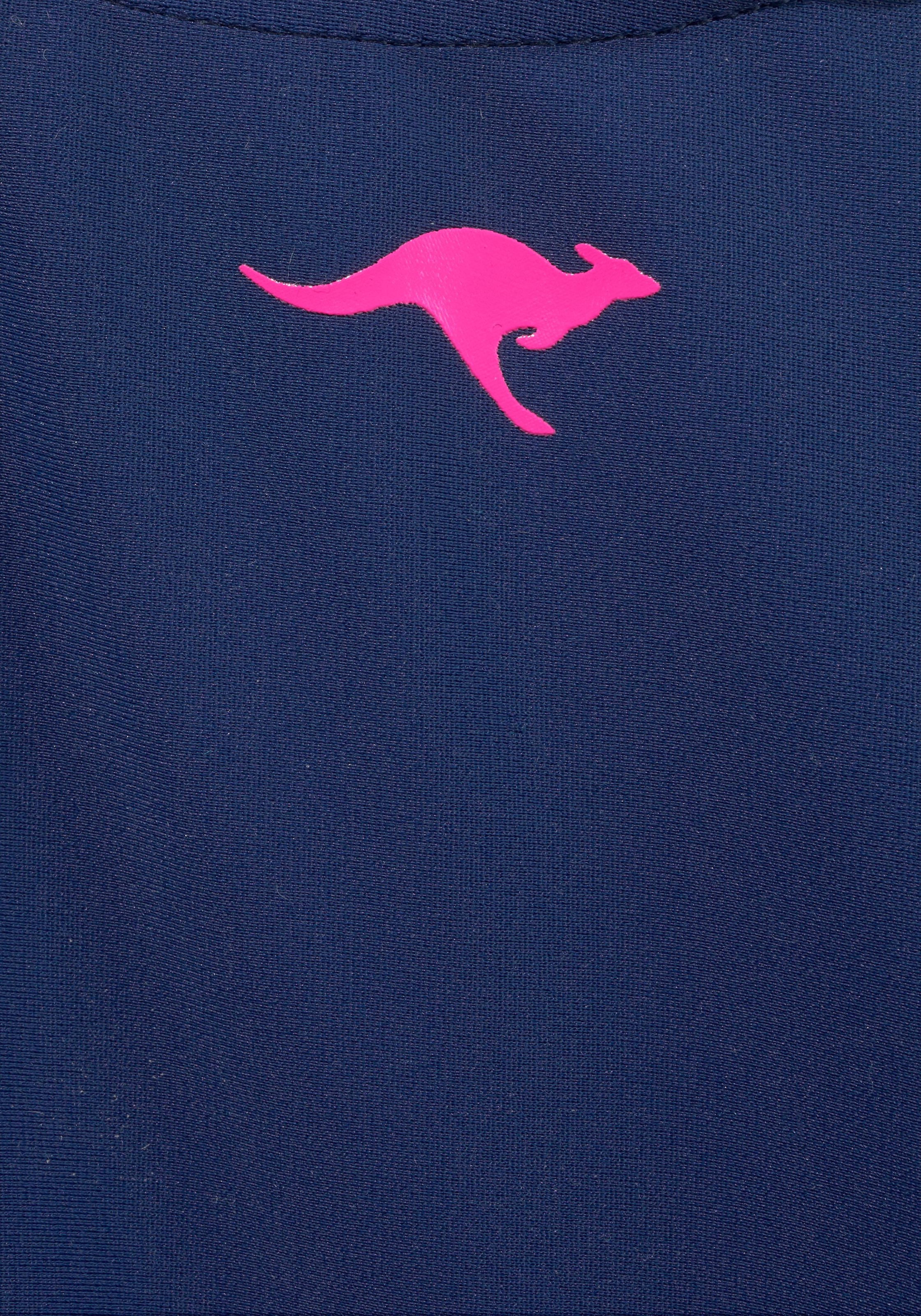 KangaROOS Badeanzug, sportiver Stil, mit Kontrastnähten, Marken-Logo-Print