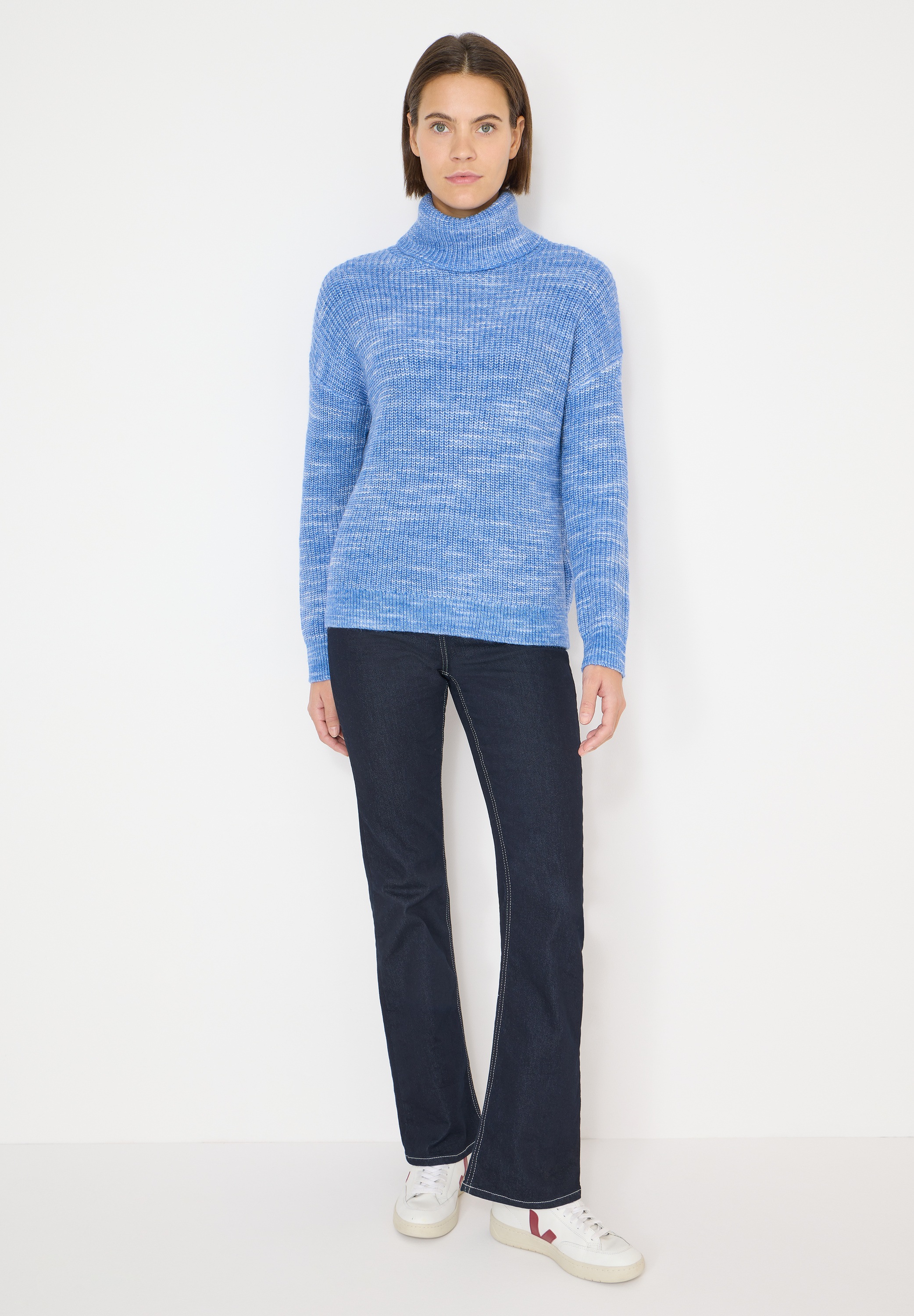 Cecil Turtleneck Sweater Women Fountain Blue S 3