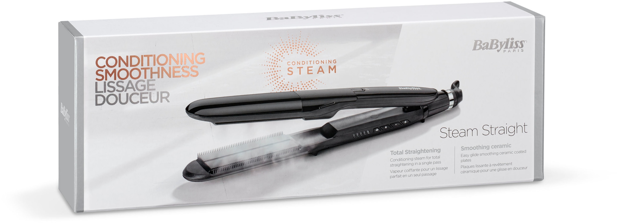 BaByliss Glätteisen »ST492E Steam Straight«, Keramik-Beschichtung,  Dampfglätteisen kaufen | BAUR