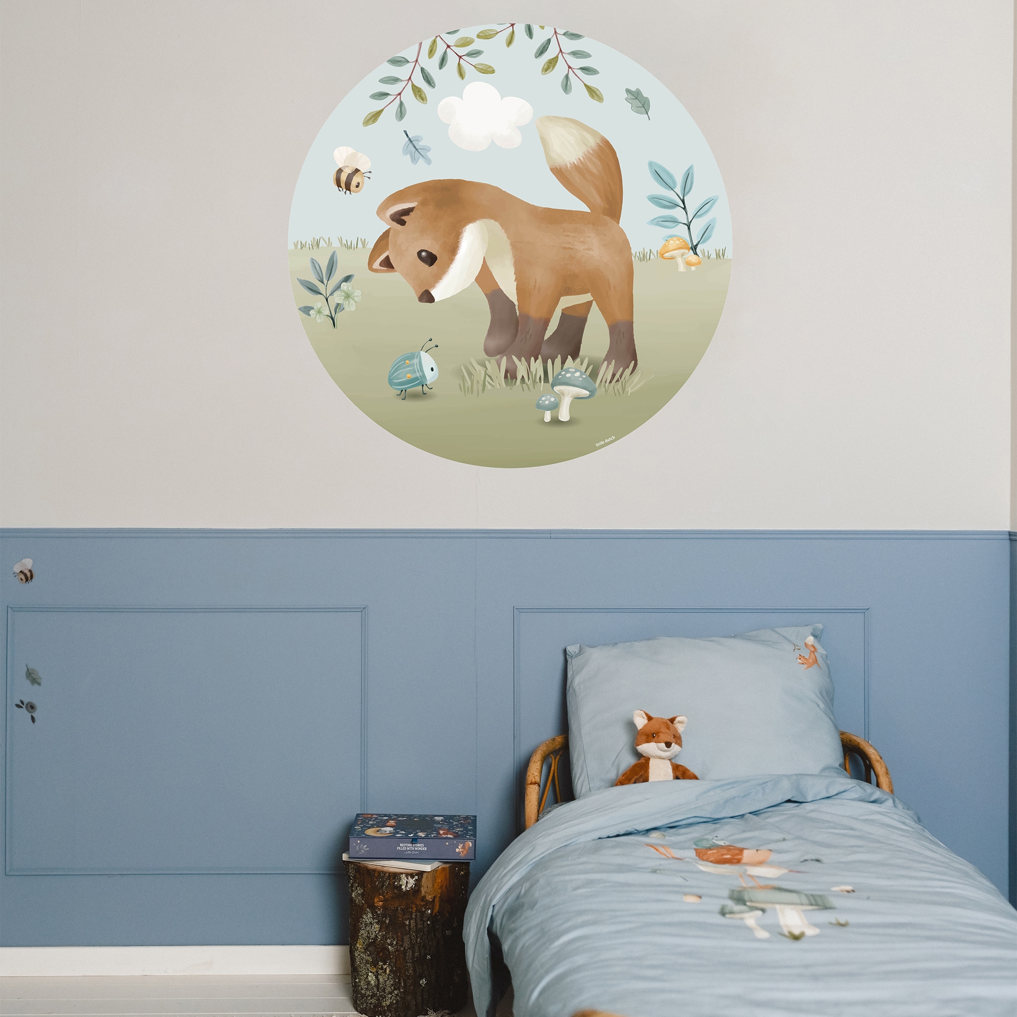 LITTLE DUTCH Wandtattoo "Wandsticker XL Forest Friends (100x100cm)" günstig online kaufen