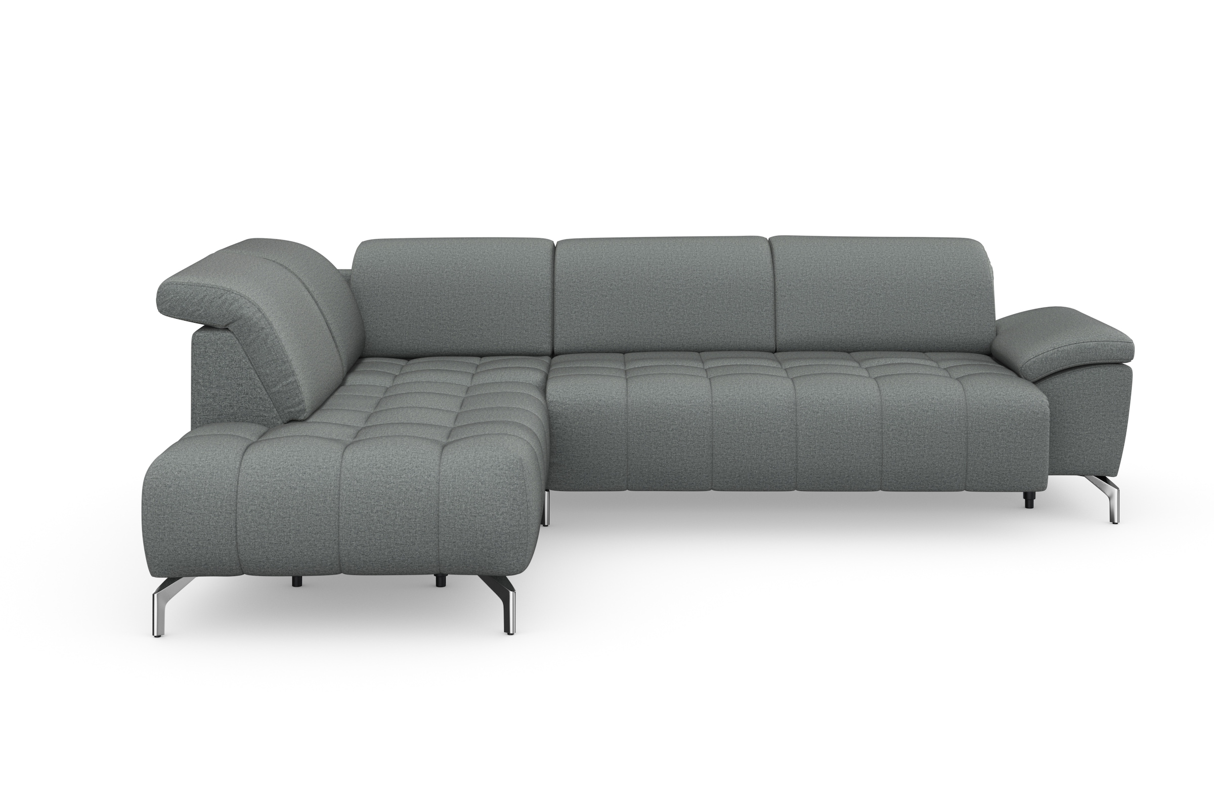 sit&more Ecksofa "Cool L-Form" wahlweise mit Kopfteilverstellung und Vorziehsitz, motorisch