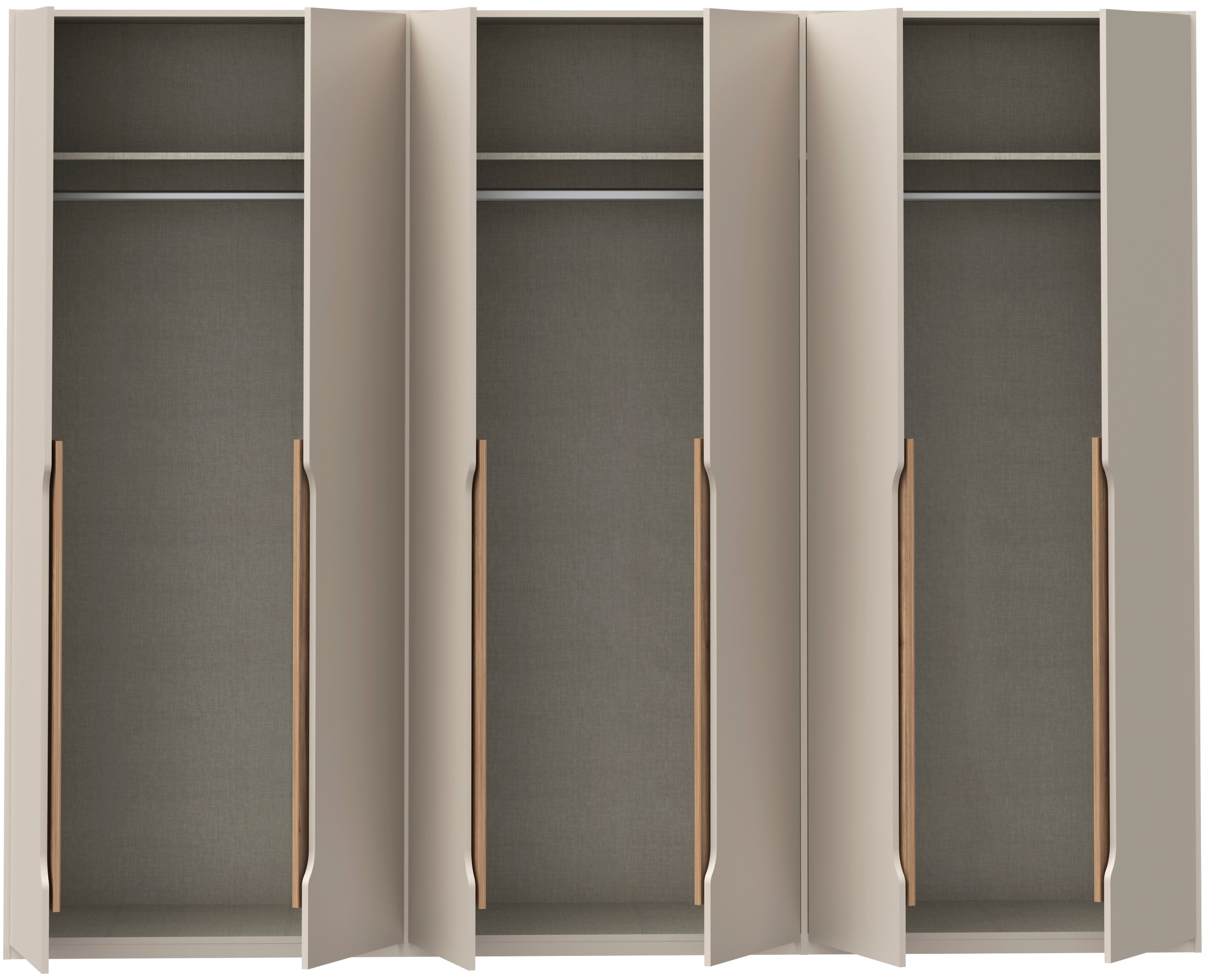 Thumbnail - FORTE Kleiderschrank Höhe 2,10 mtr., stehende Montage, Grifflos