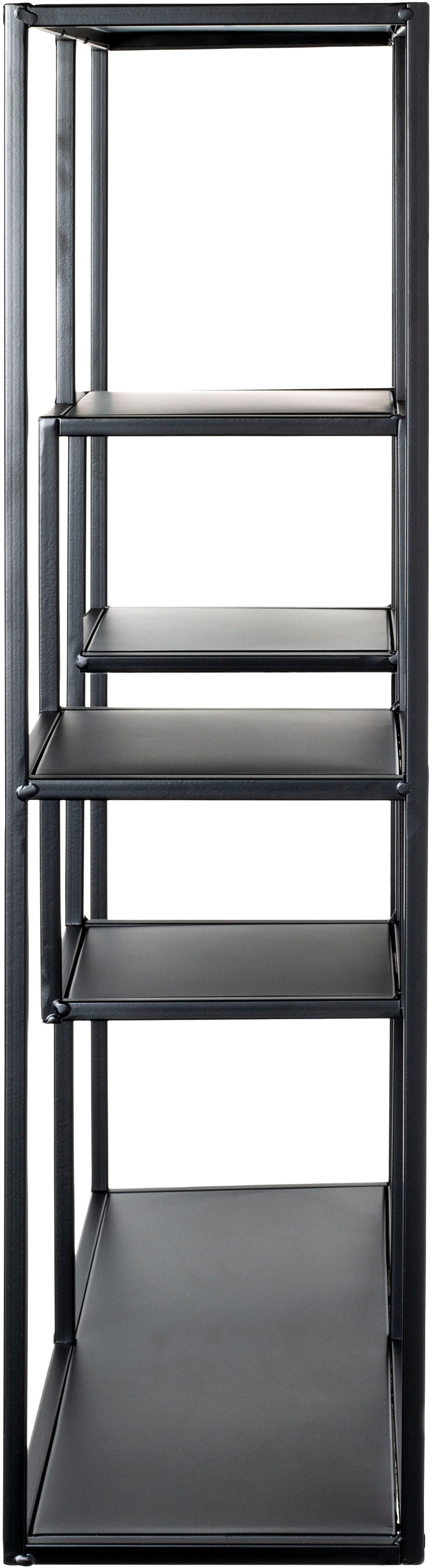 HAKU Wandregal »Hängeregal, Wandboard« quadratisch - aus Metall Schwarz - B/T/H 60/18/70 cm