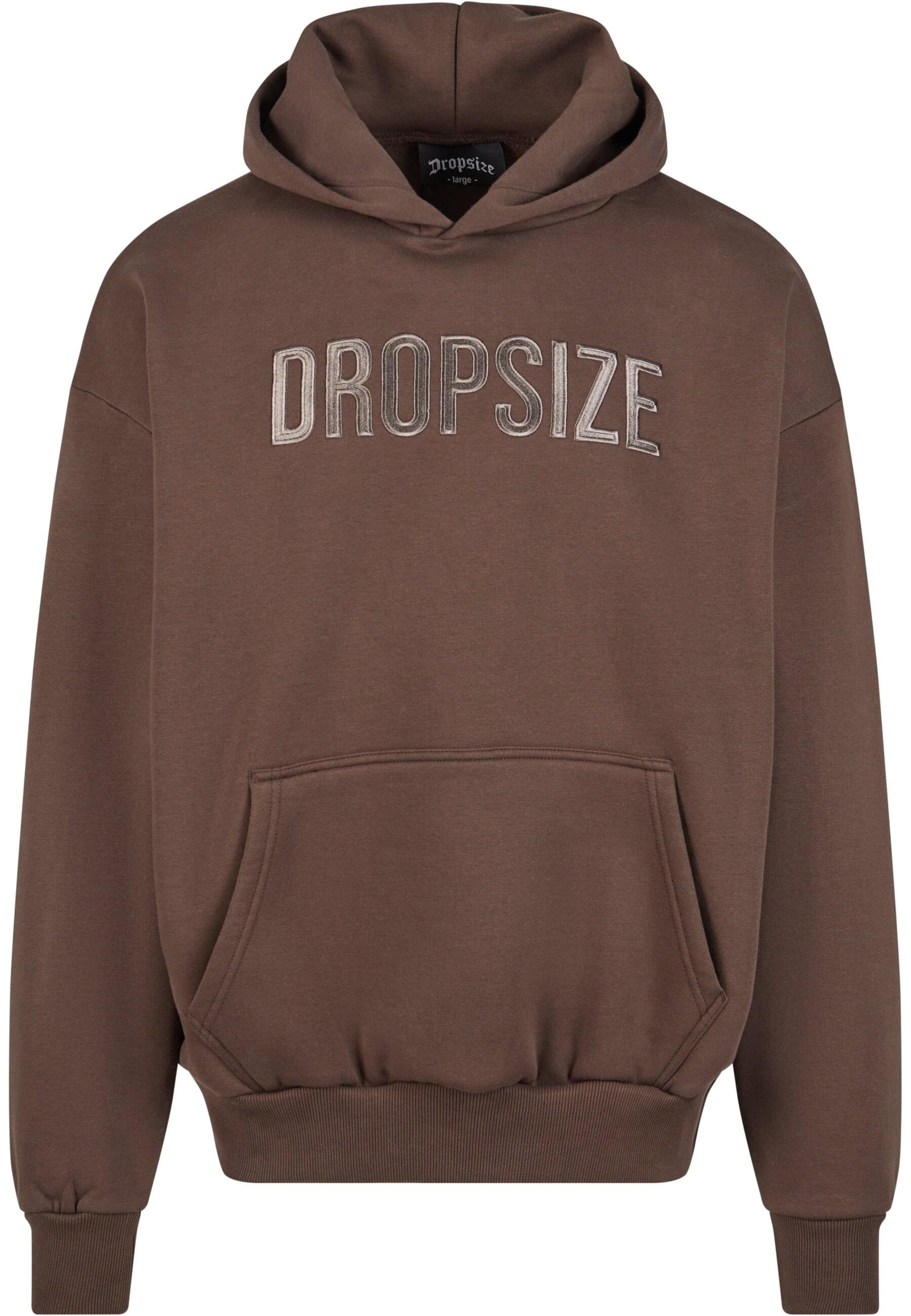 Dropsize Kapuzensweatshirt »Dropsize Herren Heavy Oversize Flat Front Embo Hoodie«, (1 tlg.)