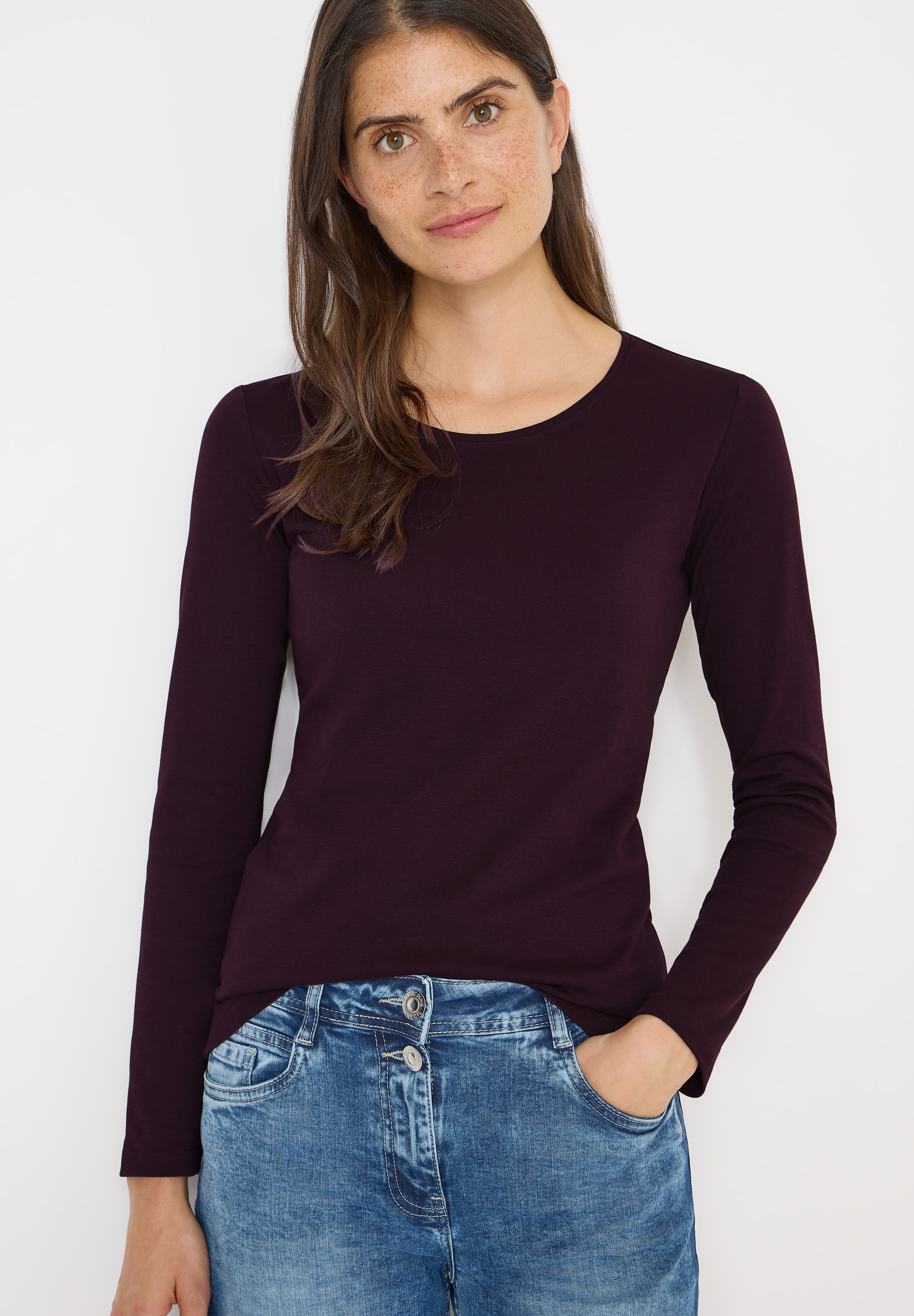 Cecil Langarmshirt "Style Pia" günstig online kaufen