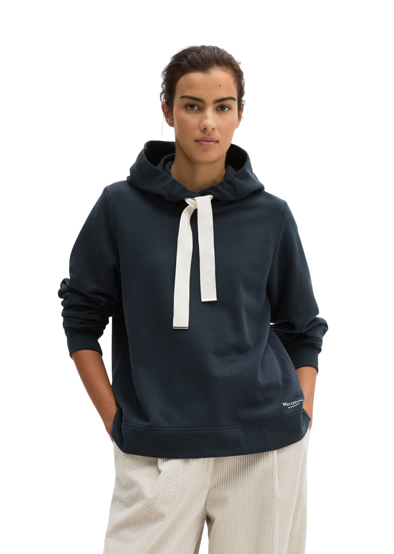 Marc OPolo Hoodie, relaxed mit gepeachter Oberfläche