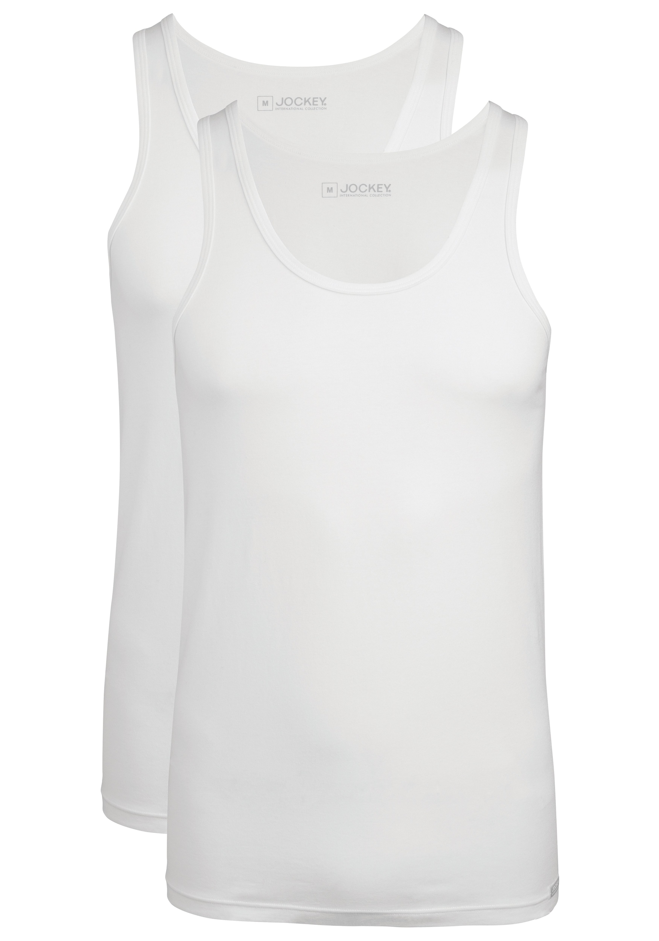 Jockey Unterhemd »Cotton+«, (2er Pack), klassisch für jeden Tag