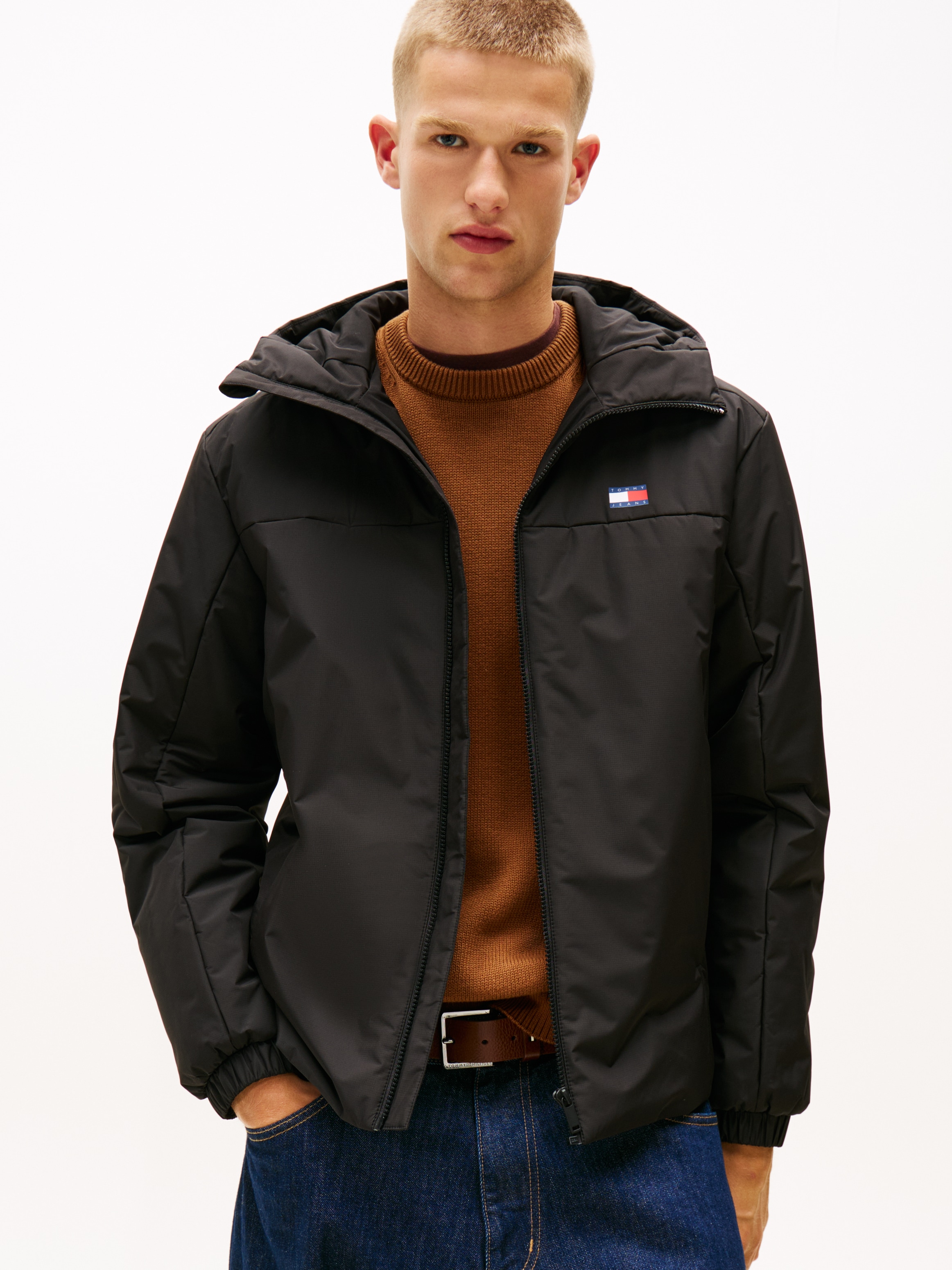 Tommy Jeans Outdoorjacke mit Kapuze Freizeitjacke, Übergangsjacke, Regular günstig online kaufen