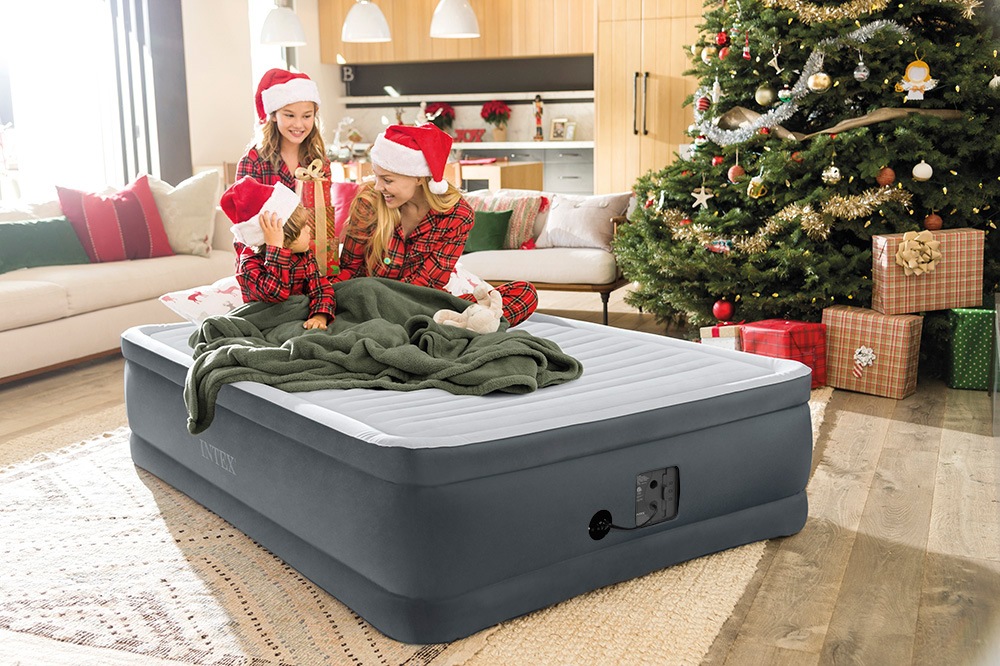 Intex Luftbett »Comfort-Plush Elevated Air Kit Queen«