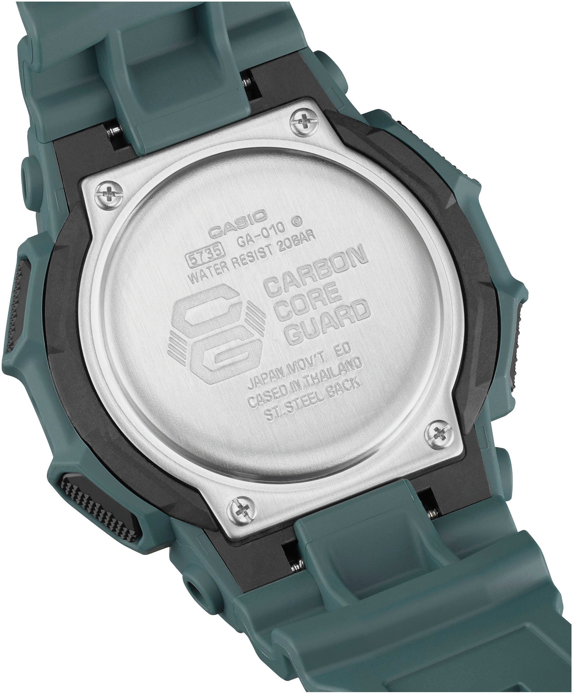 CASIO G-SHOCK Chronograph, Quarzuhr, Armbanduhr,Herrenuhr, digital,Resinband, bis 20 bar wasserd.