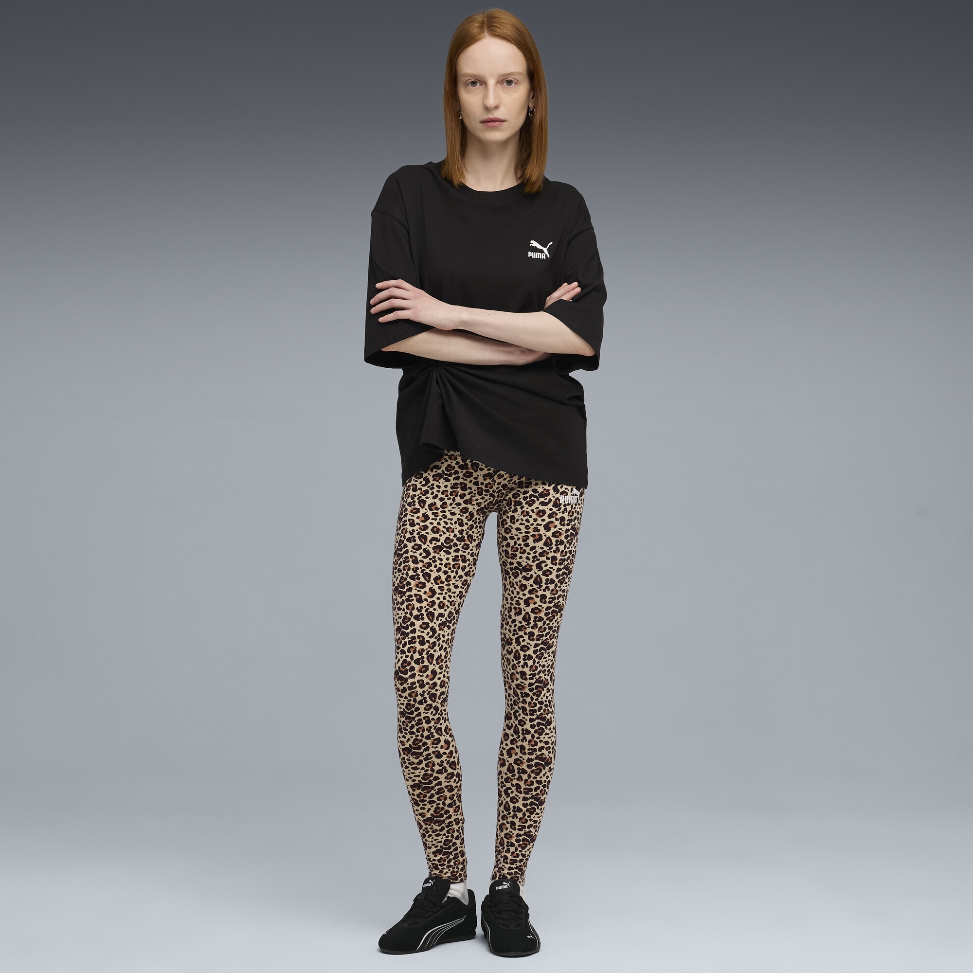 PUMA Leggings »Essentials Leggings mit Animal-Print Damen«
