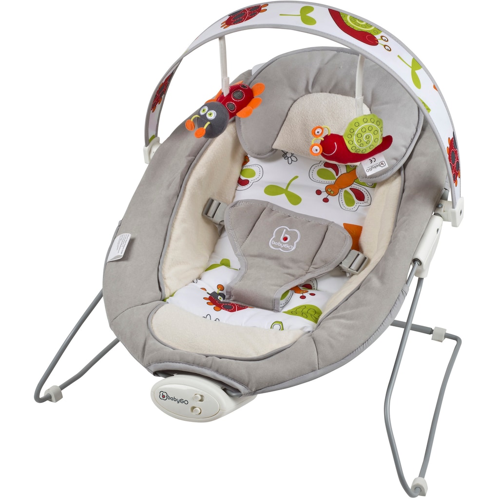 BabyGo Babywippe »Cozy, grey«, bis 9 kg