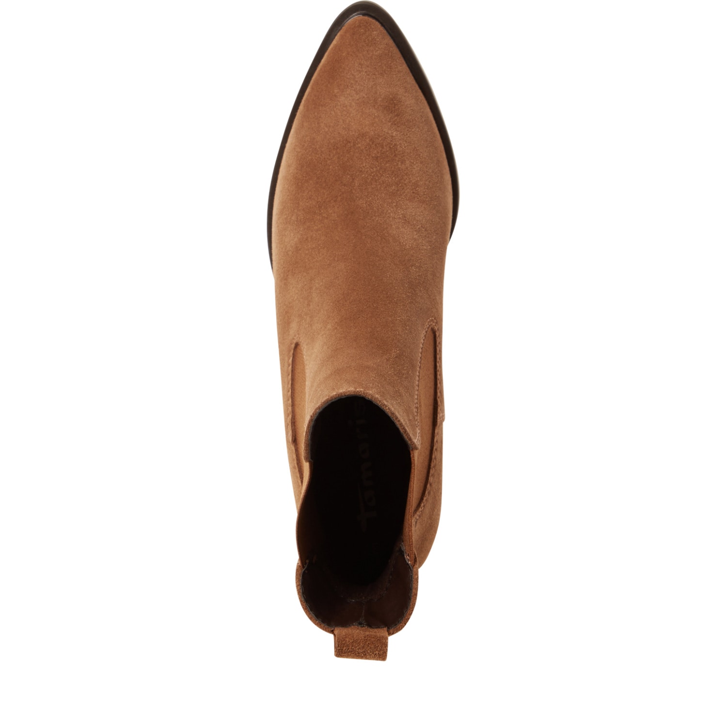 Tamaris Chelseaboots  Businessschuh, Stiefelette mit elegantem Blockabsatz, schmale Form