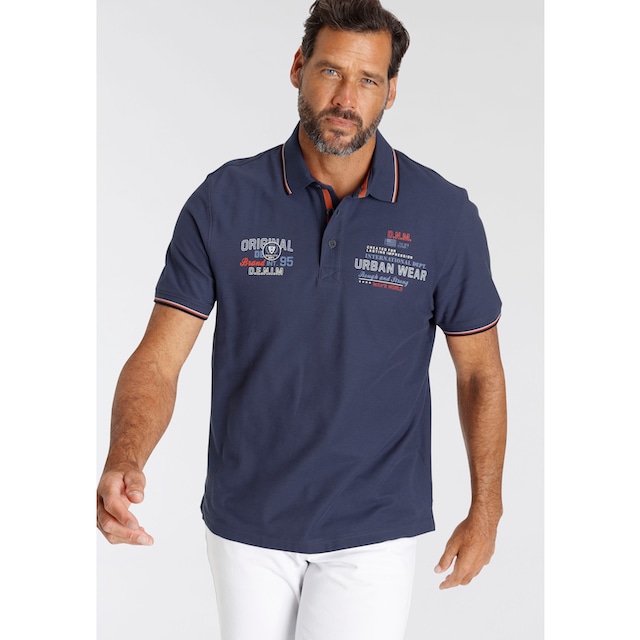 Man\'s BAUR Poloshirt, | ▷ bestellen mit Brustprint World