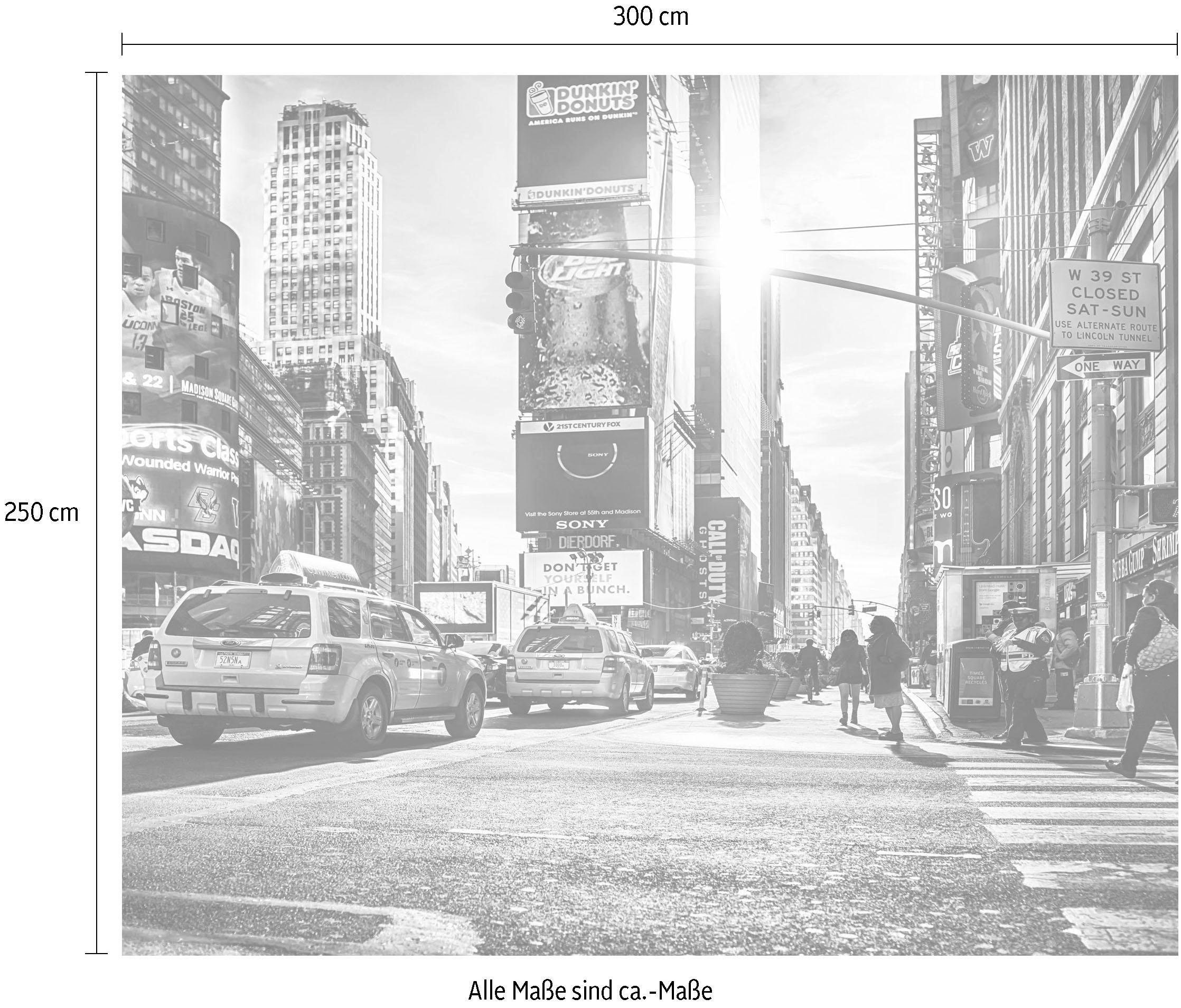 Komar Vliestapete »Times Square«, 300x250 cm (Breite x Höhe), Vliestapete, 100 cm Bahnbreite