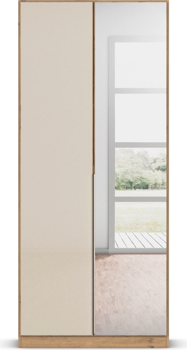 rauch Drehtürenschrank »Kleiderschrank Kleiderschränke Schrank Garderobe AGORDO mit Glasfront«, (in zwei Griff-Farben), durchdachte Innenausstattung, in 6 Breiten und 2 Höhen MADE IN GERMANY