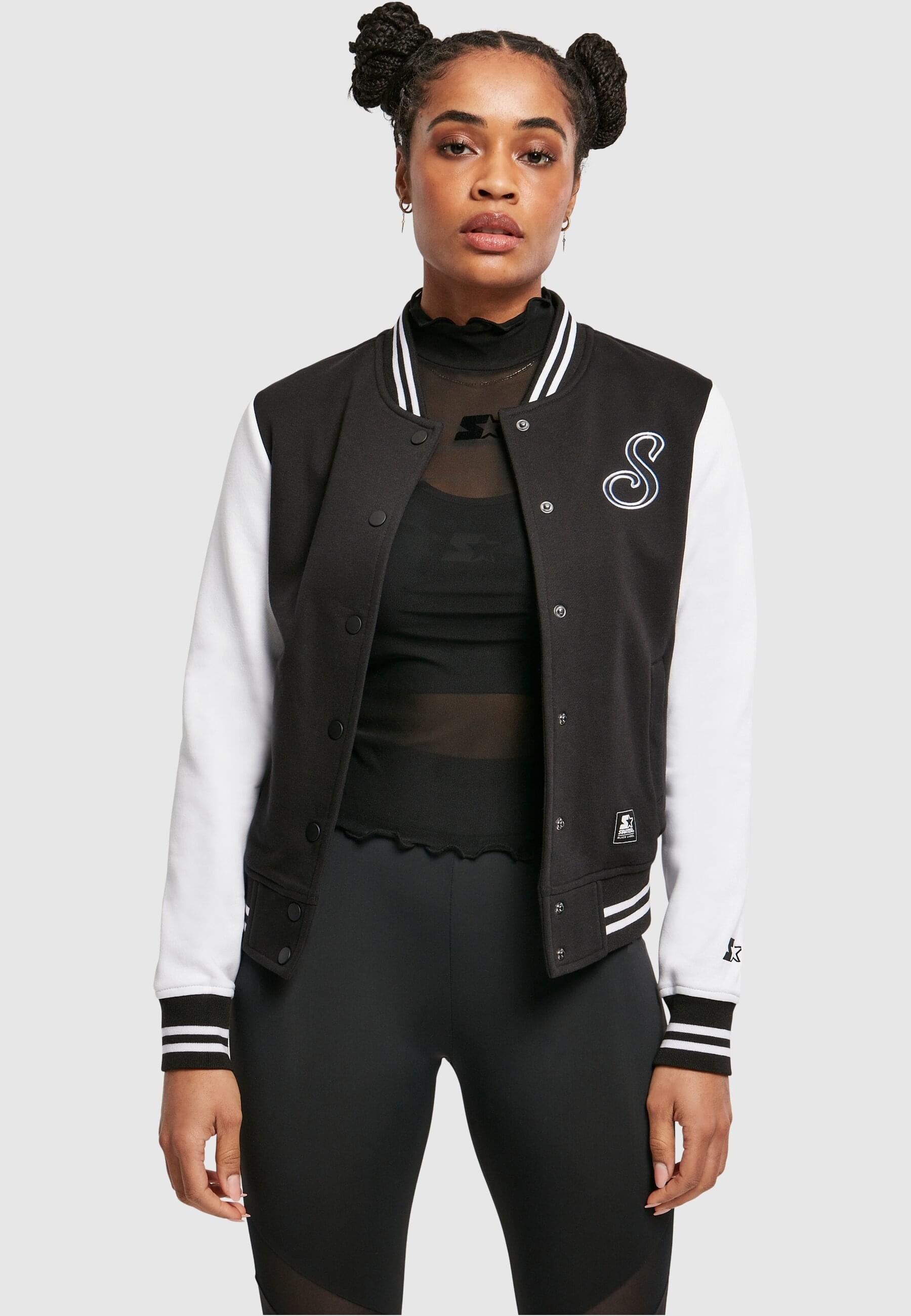 Starter Black Label Collegejacke »Starter Black Label Damen Ladies Starter Sweat College Jacket«, (1 St.), ohne Kapuze