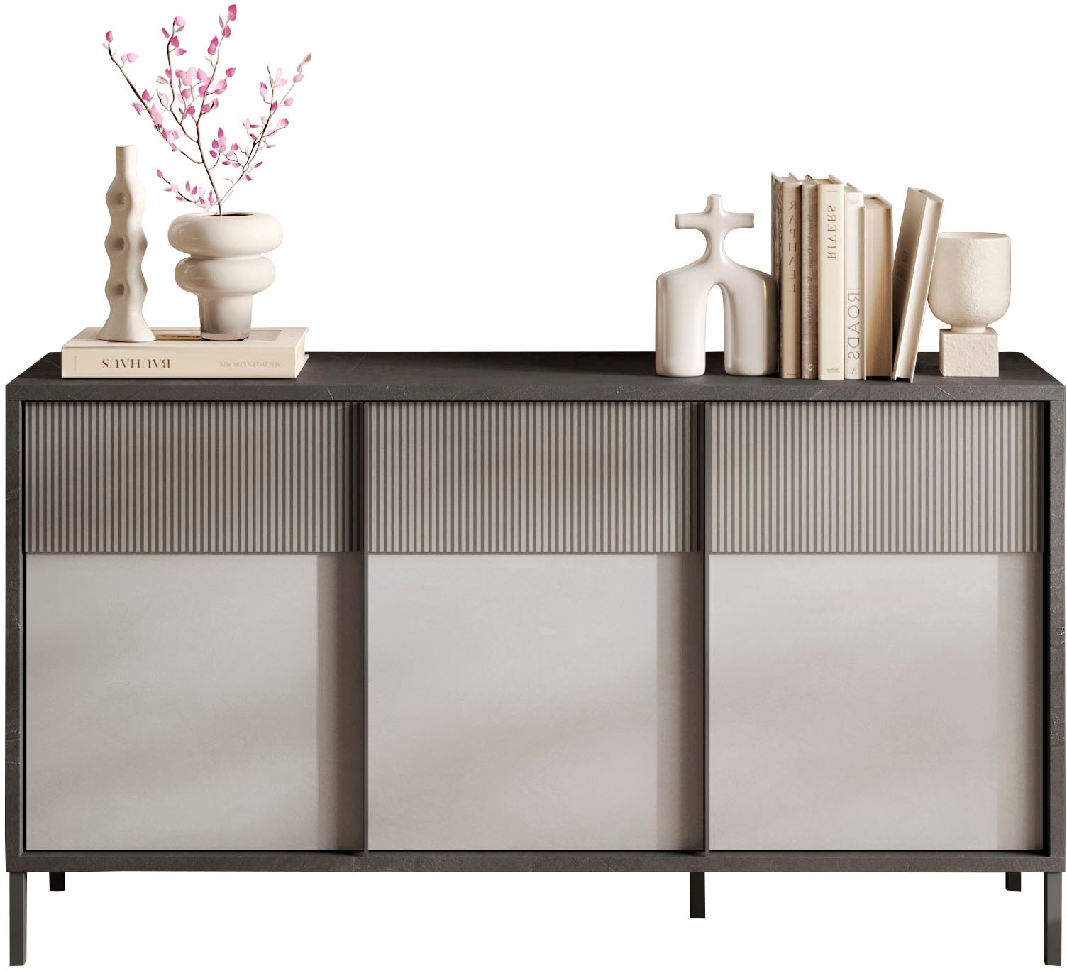 INOSIGN Sideboard »Everest Breite 156 cm, Kommode mit 3 Türen«, Anrichte, Soft/Self Closing, Korpus 22 mm