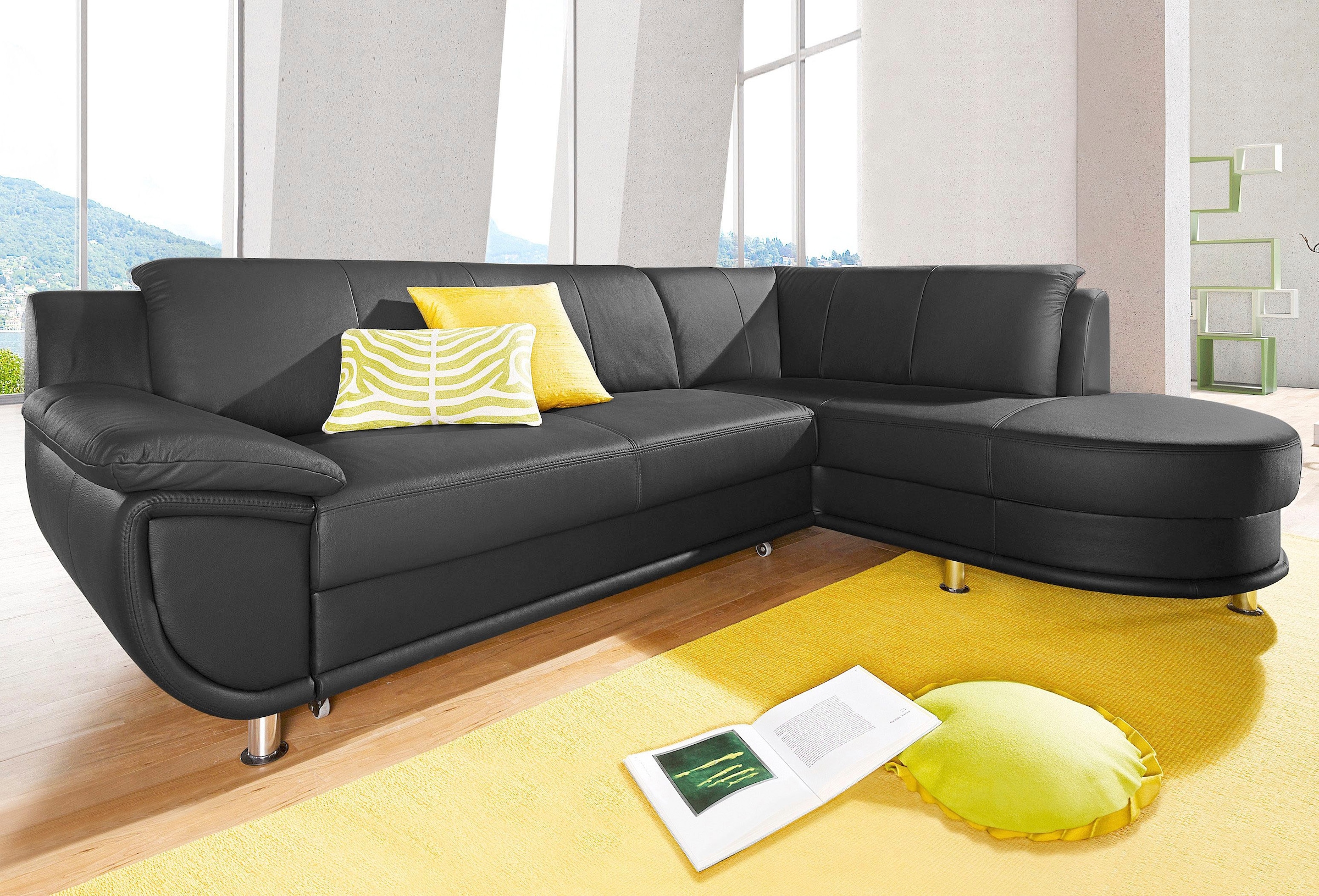 TRENDMANUFAKTUR Ecksofa "Rondo, zeitlos und elegant, bequem, L-Form", wahlw günstig online kaufen