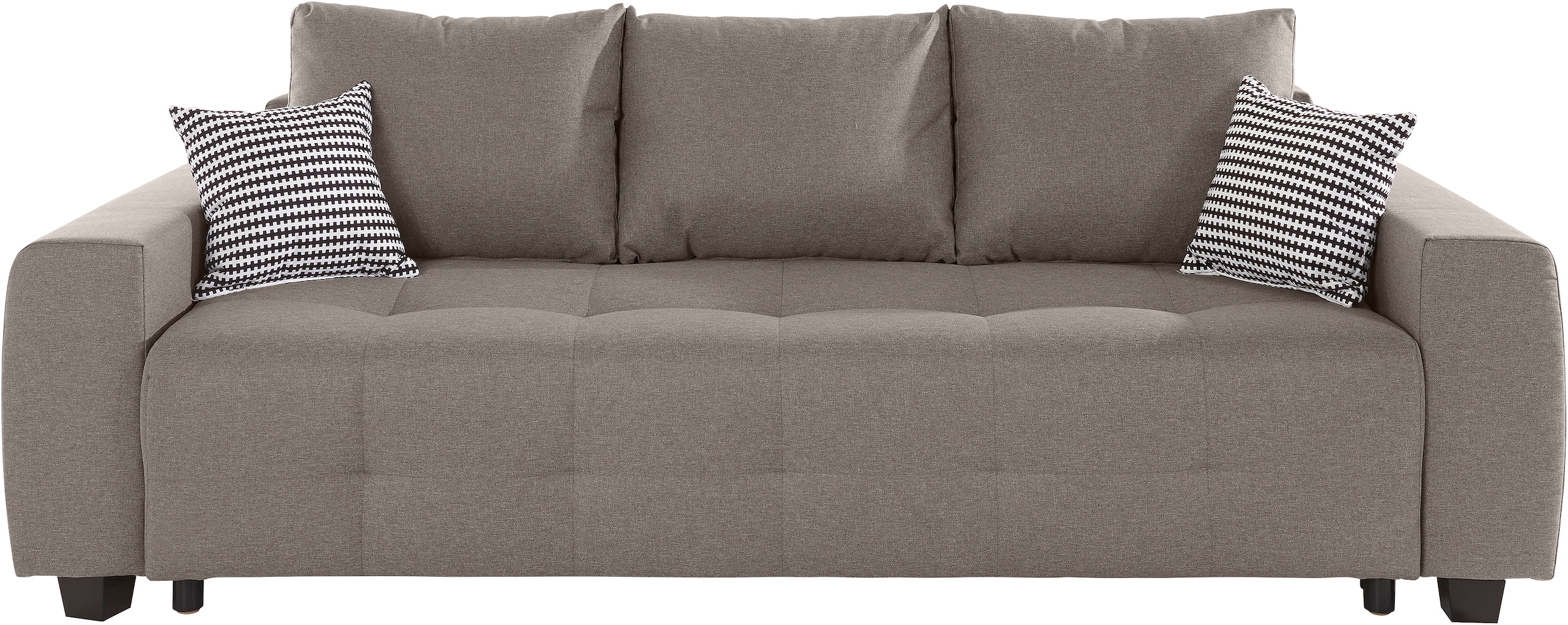 COLLECTION AB Schlafsofa »Bella«, mit Bettfunktion und Bettkasten, inkl. loser Rücken- und Zierkissen