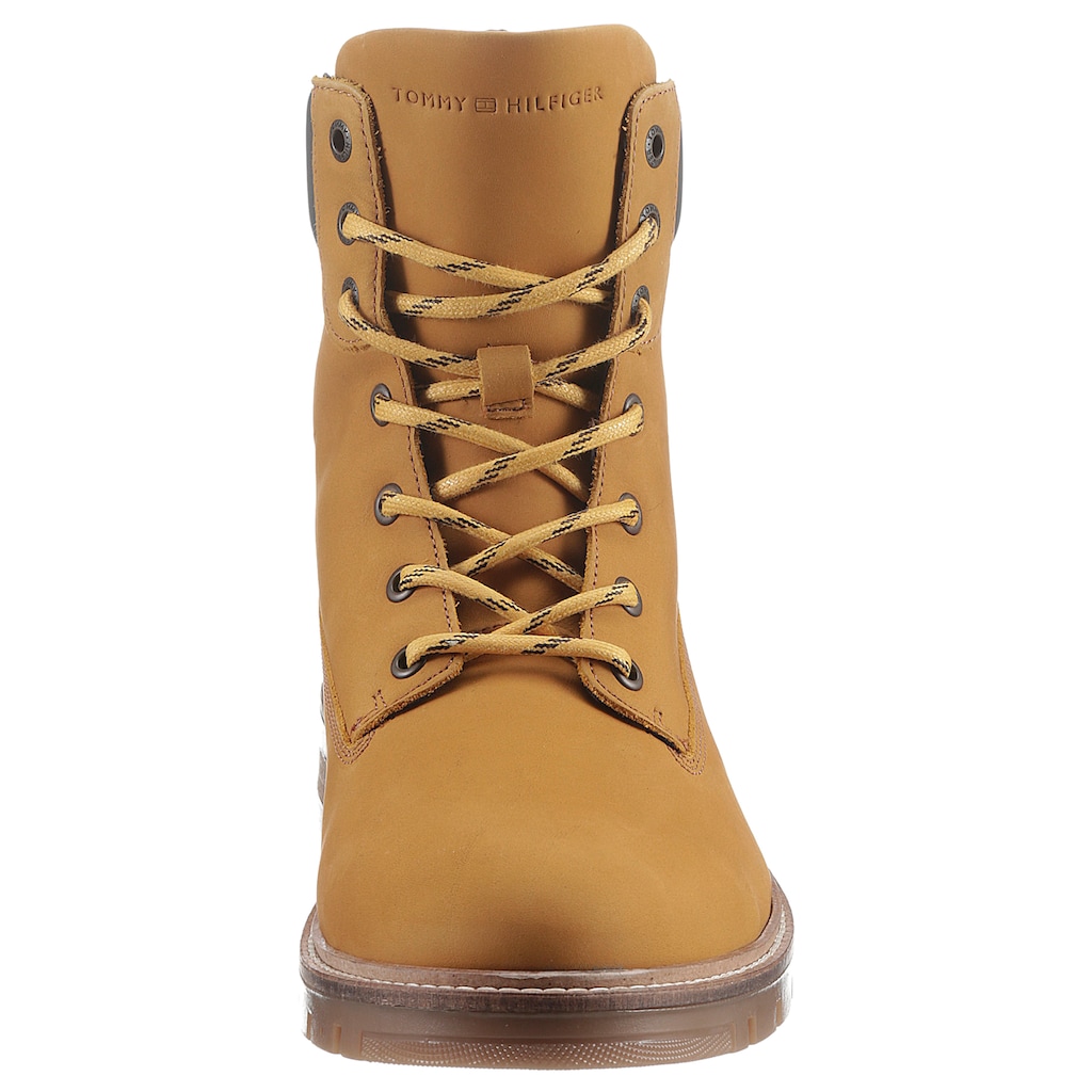 Tommy Hilfiger Schnürboots »HILFIGER PADDED NUBUCK BOOT«