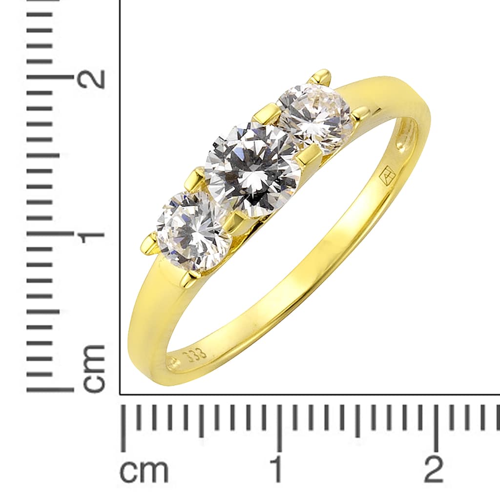 Fascination by Ellen K. Fingerring »333/- Gelbgold Zirkonia«