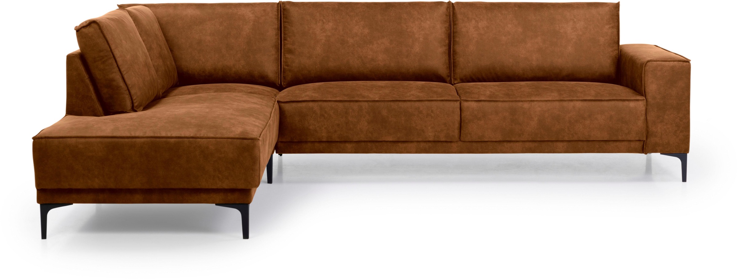 OTTO home Ecksofa "Polsterecke Oland, Struktur, Flachgewebe, Luxus-Microfas günstig online kaufen