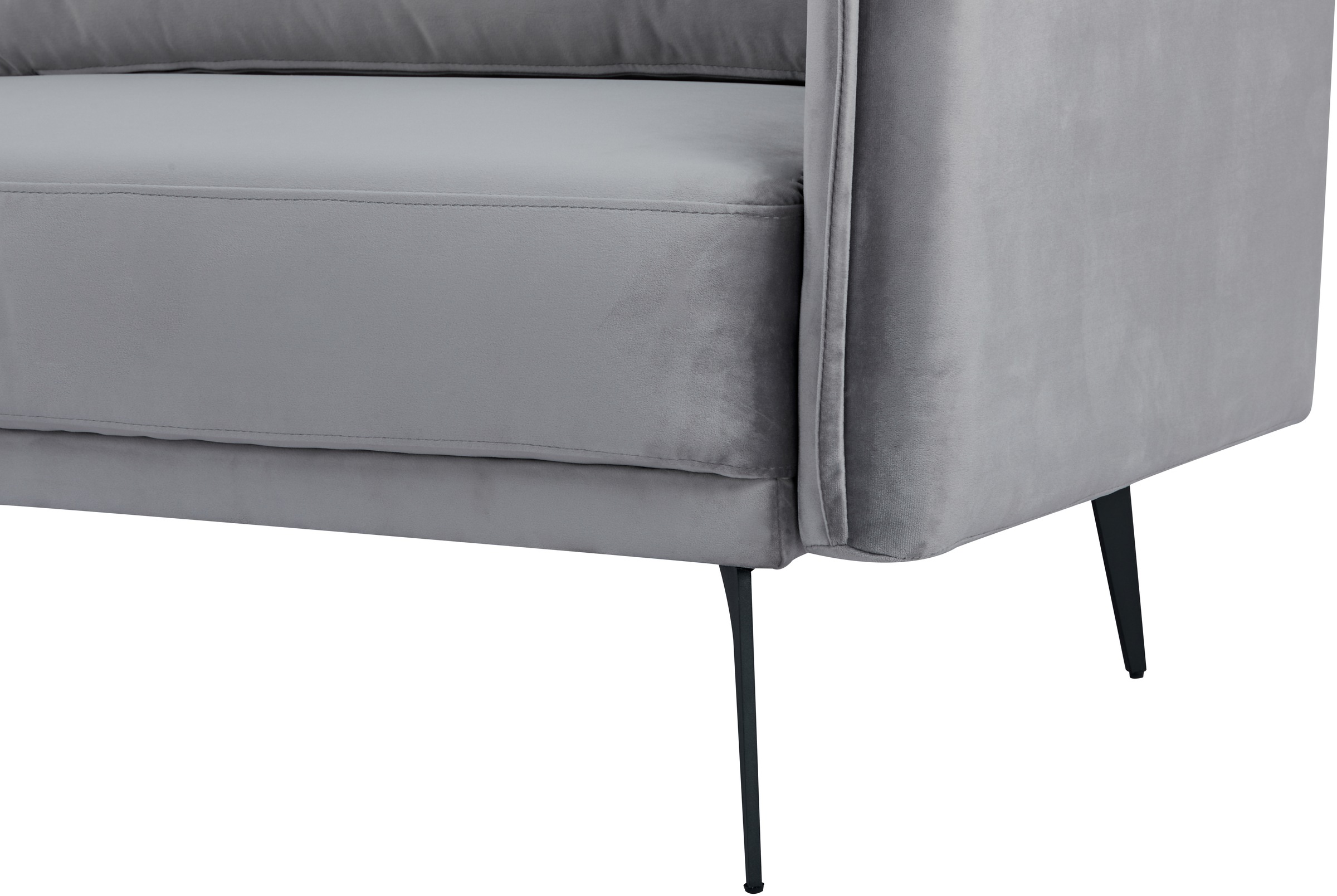 INOSIGN Schlafsofa »TULARE, 204 cm, klappbarer 3-Sitzer mit verstellbarer Rückenlehne,«, Schlaffunktion, Velvet-Samtvelours u. Webstoff