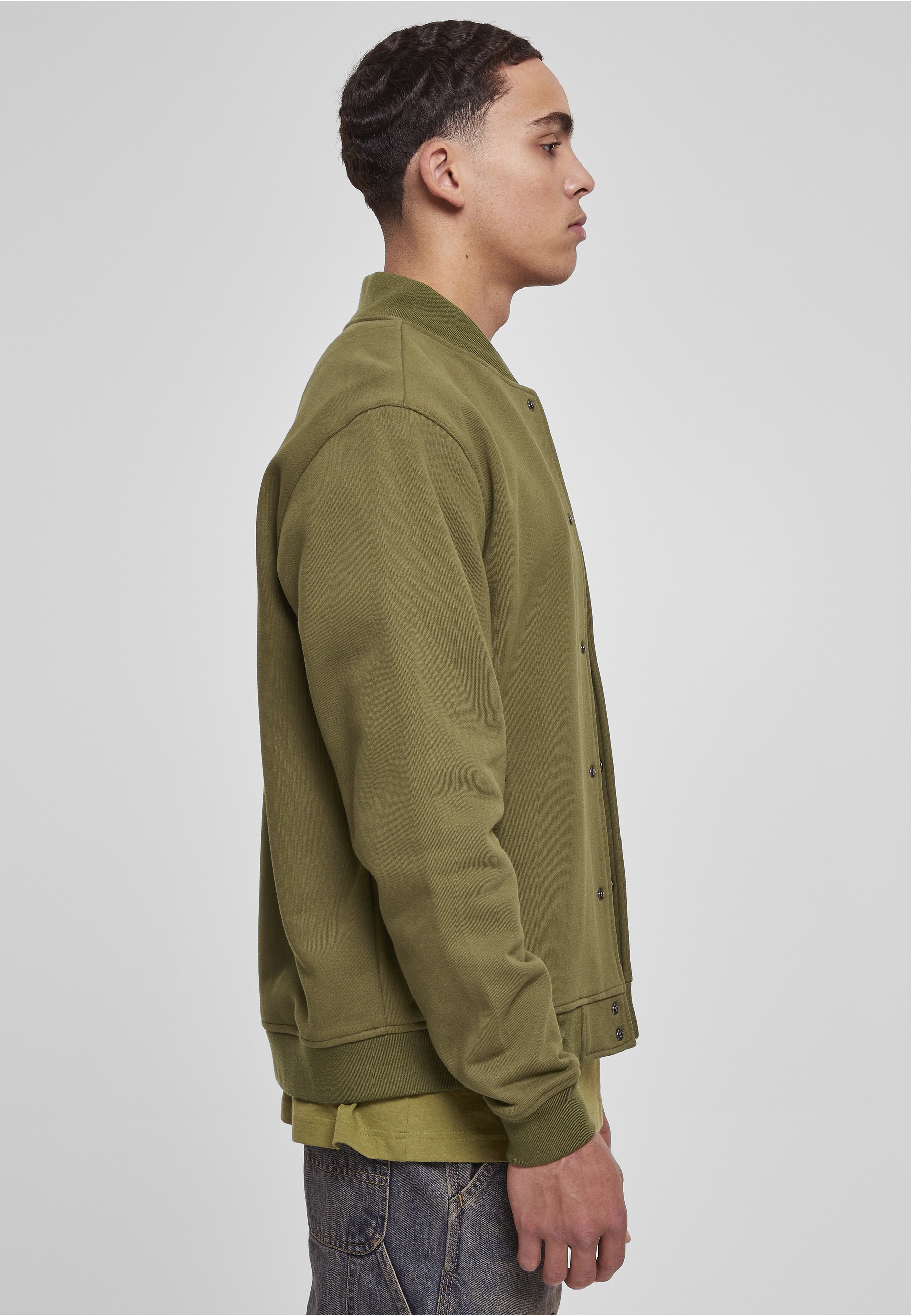 URBAN CLASSICS Collegejacke »Urban Classics Herren Ultra Heavy Solid College Jacket« 1 Stk. tlg. ohne Kapuze