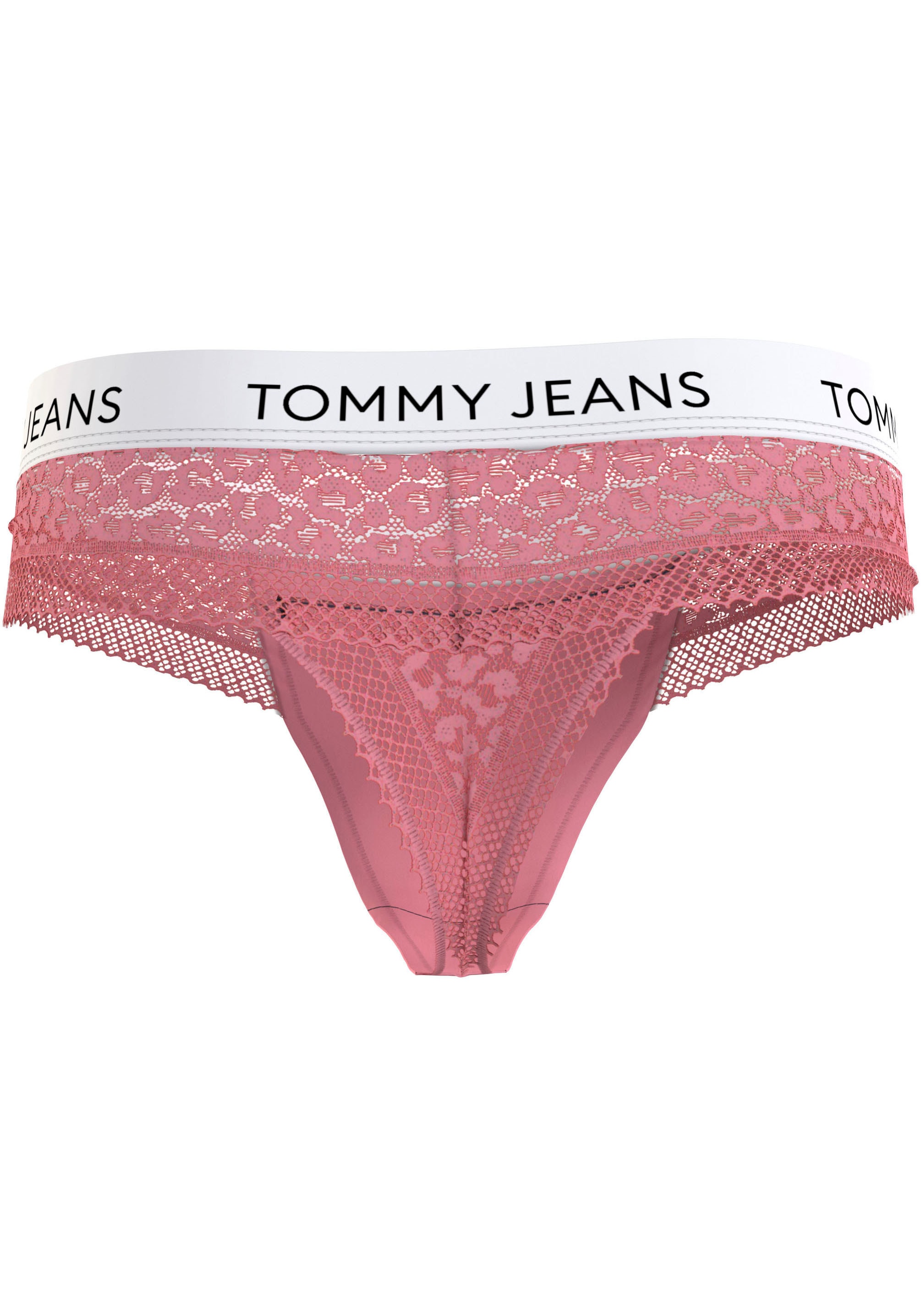 Tommy Hilfiger Underwear Slip »THONG«, mit Spitze & Tommy Hilfiger Logo-Elastikbund