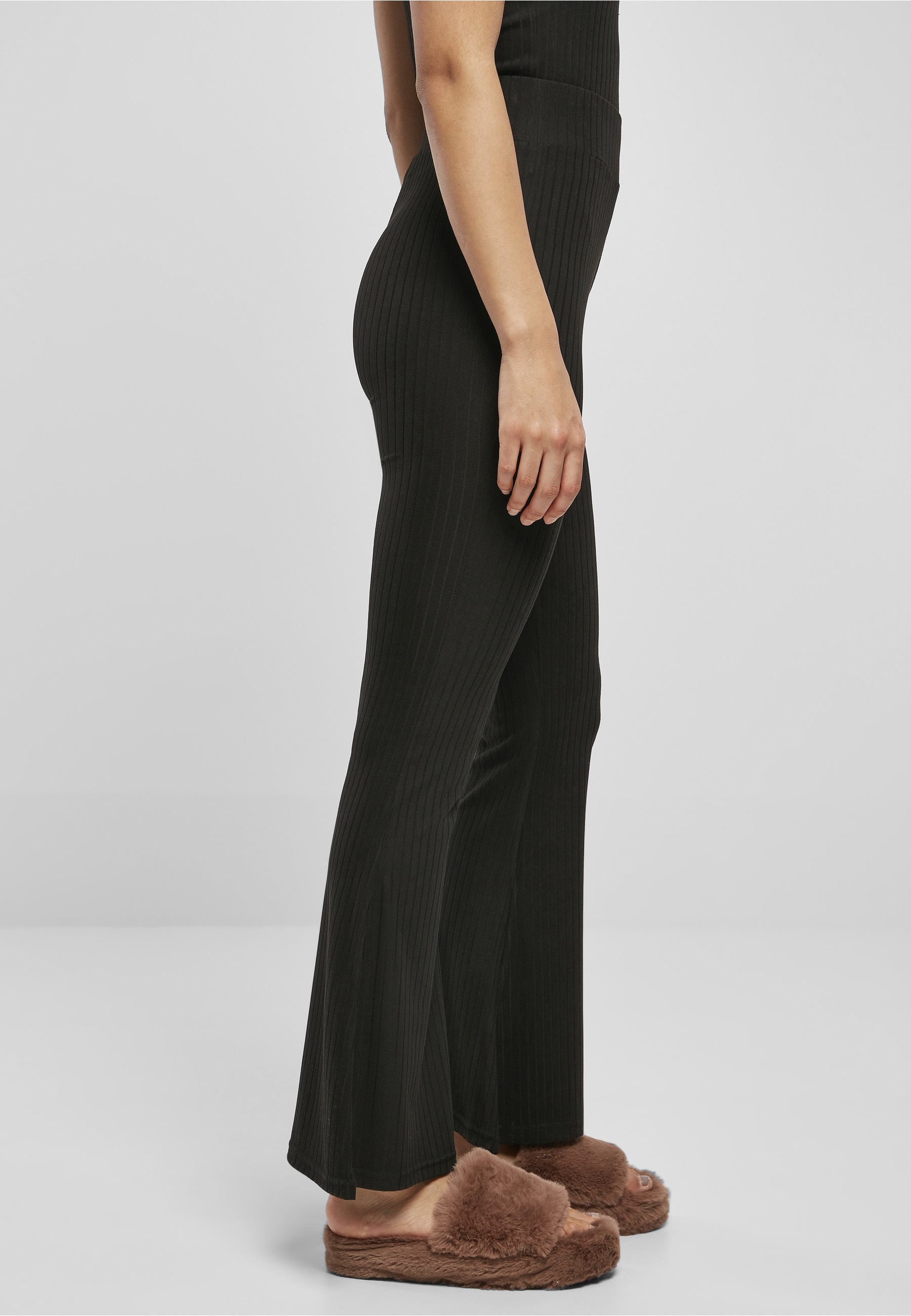 URBAN CLASSICS Leggings »Urban Classics Damen Ladies High Waist Rib Flared Leggings«