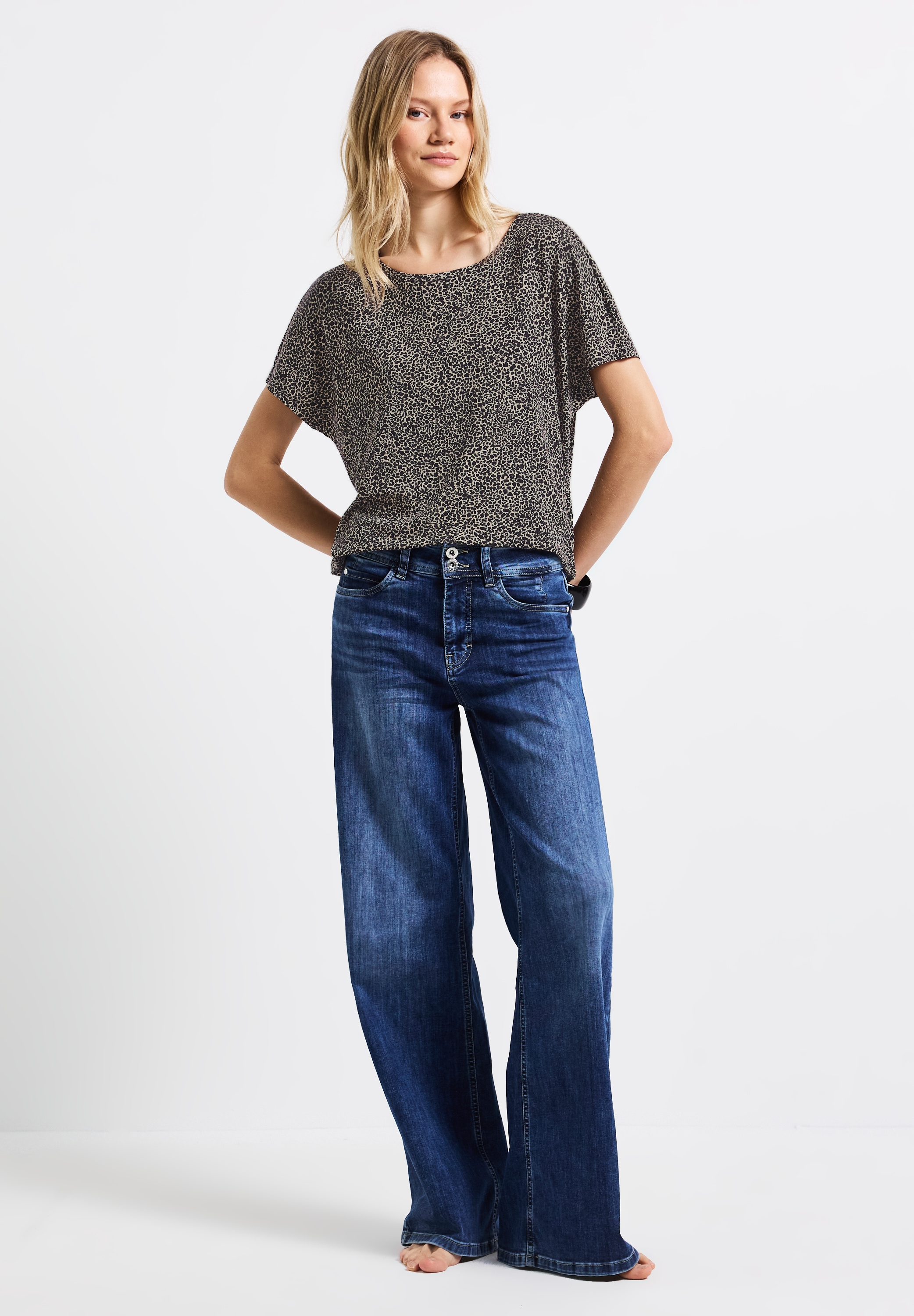 STREET ONE Print-Shirt, mit Animal-Print