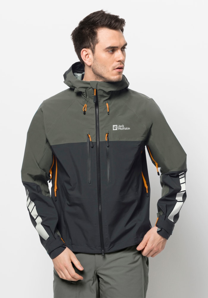 Jack Wolfskin Fahrradjacke "MOROBBIA 3L JKT M", mit Kapuze