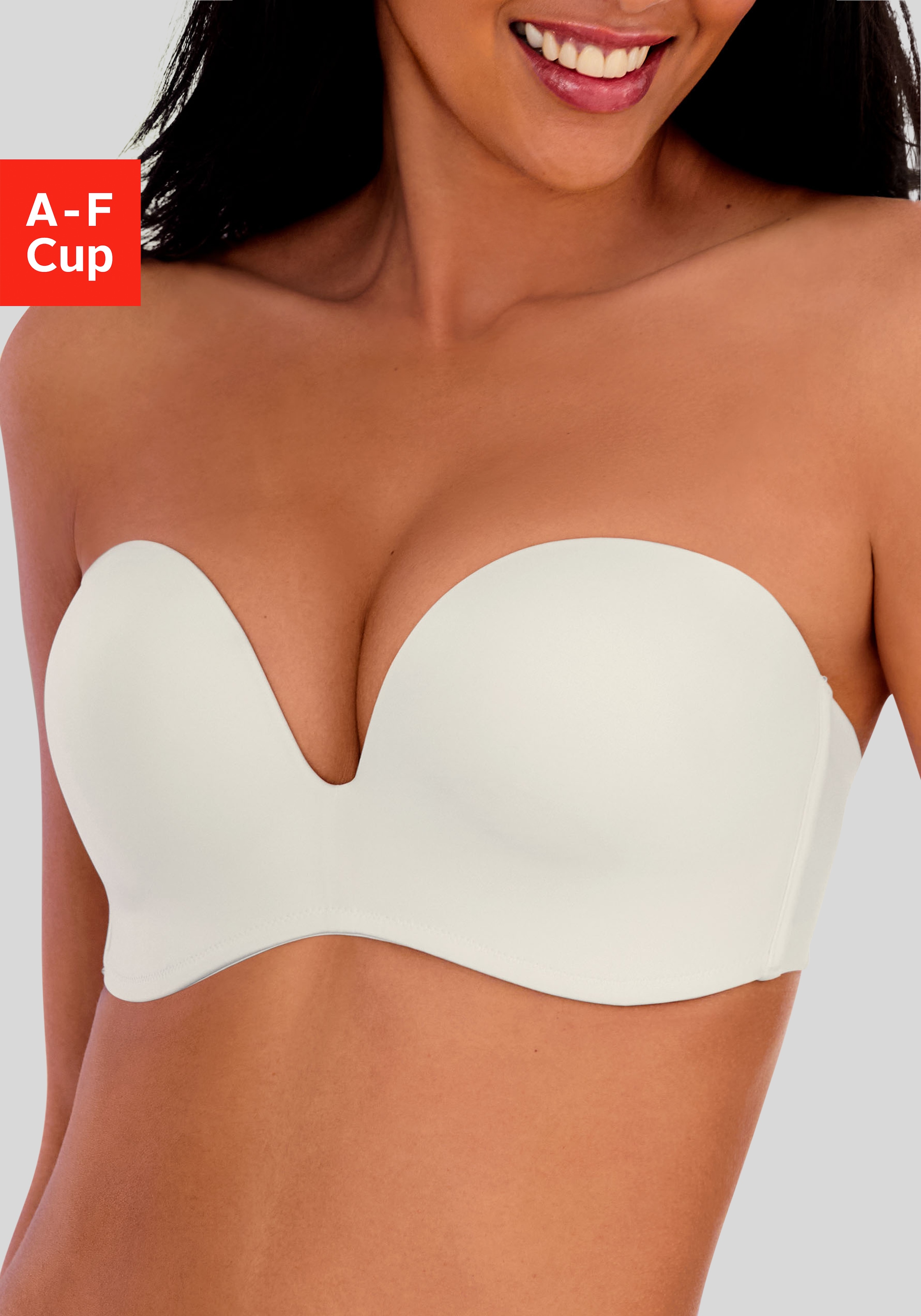 LASCANA Multiway-BH ", Dirndl-BH, BH ohne Träger, T-Shirt-BH, Trägerloser BH, Push-up-BH" mit 3 Tragevarianten, große Größen, Sommer