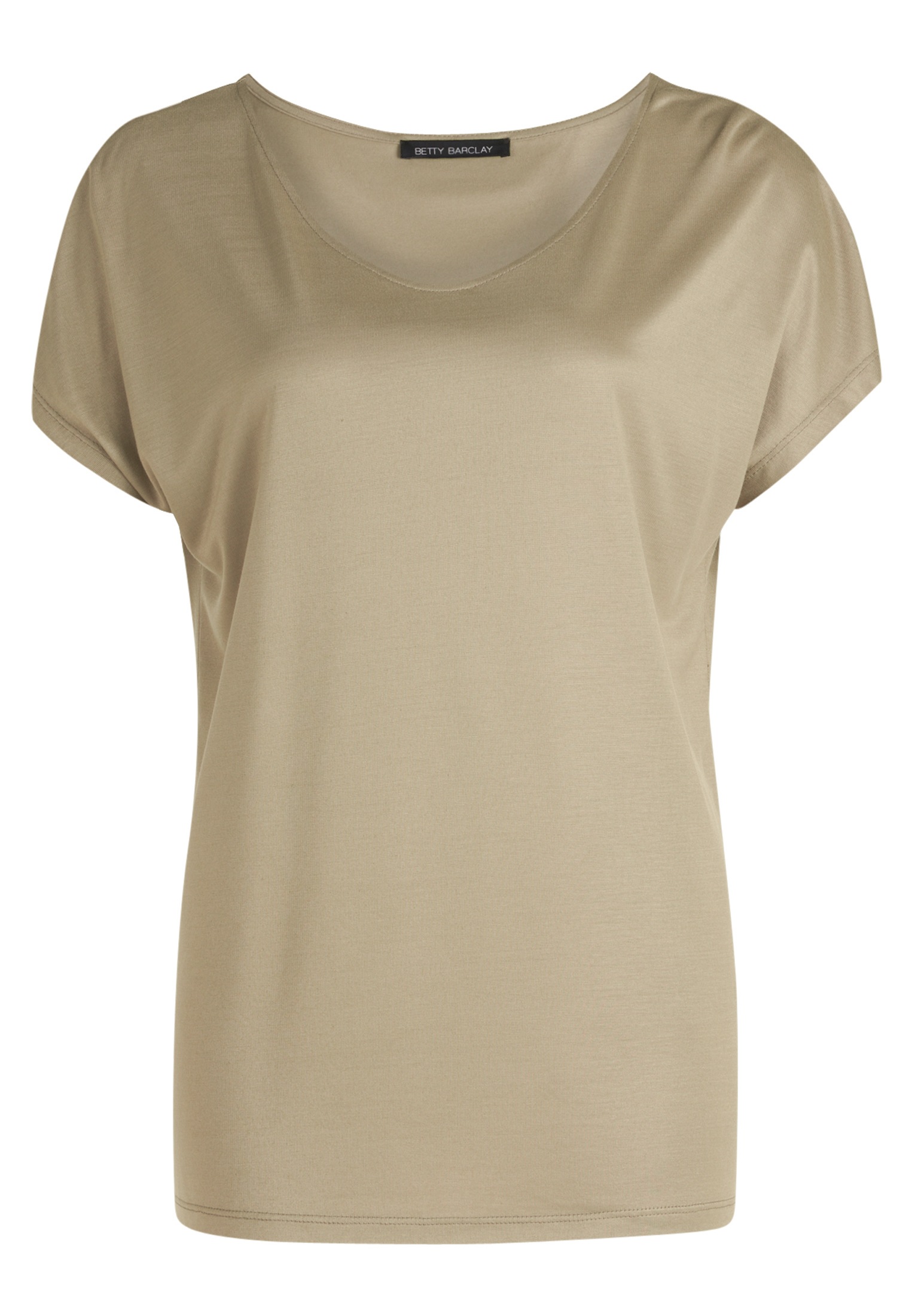 Betty Barclay Kurzarmshirt »Betty Barclay Basic Shirt mit V-Ausschnitt«, (1 tlg.), Material