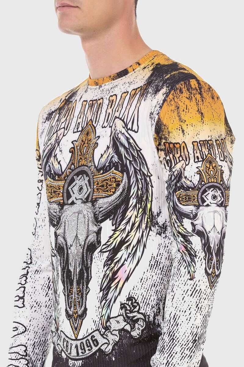 Cipo & Baxx T-Shirt »Sweatshirts«, mit Allover-Print