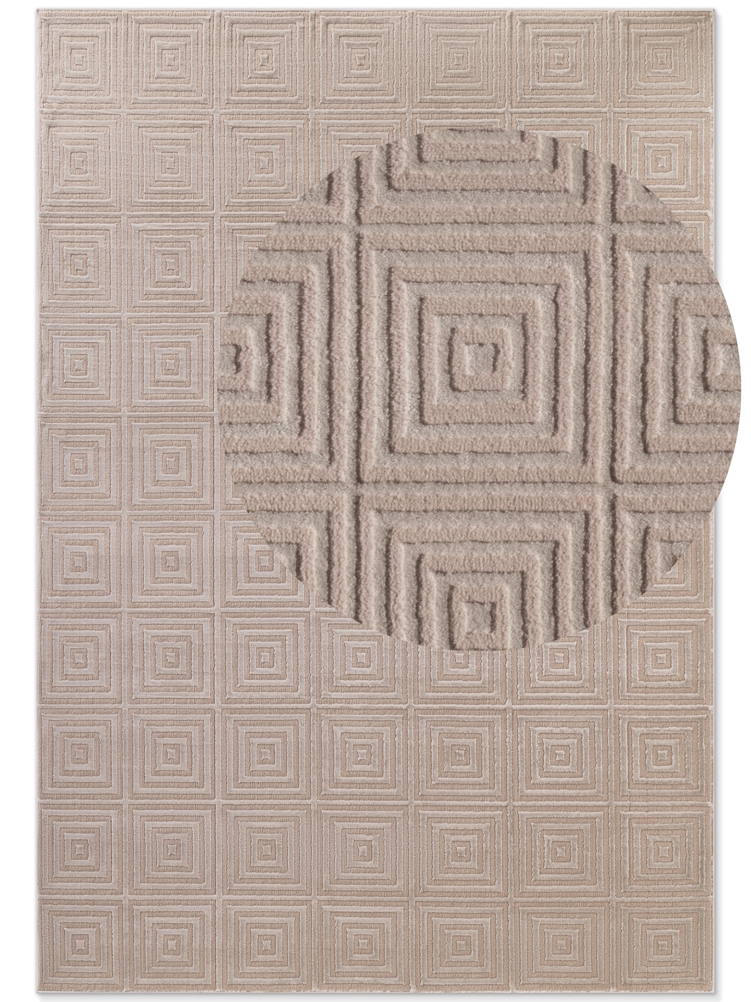ELLE DECORATION Designteppich »Tourmaline«, rechteckig, 9 mm Höhe, Wohnzimmer, Schlafzimmer, Läufer, Hoch-Tief Effekt, Flur, Glanz
