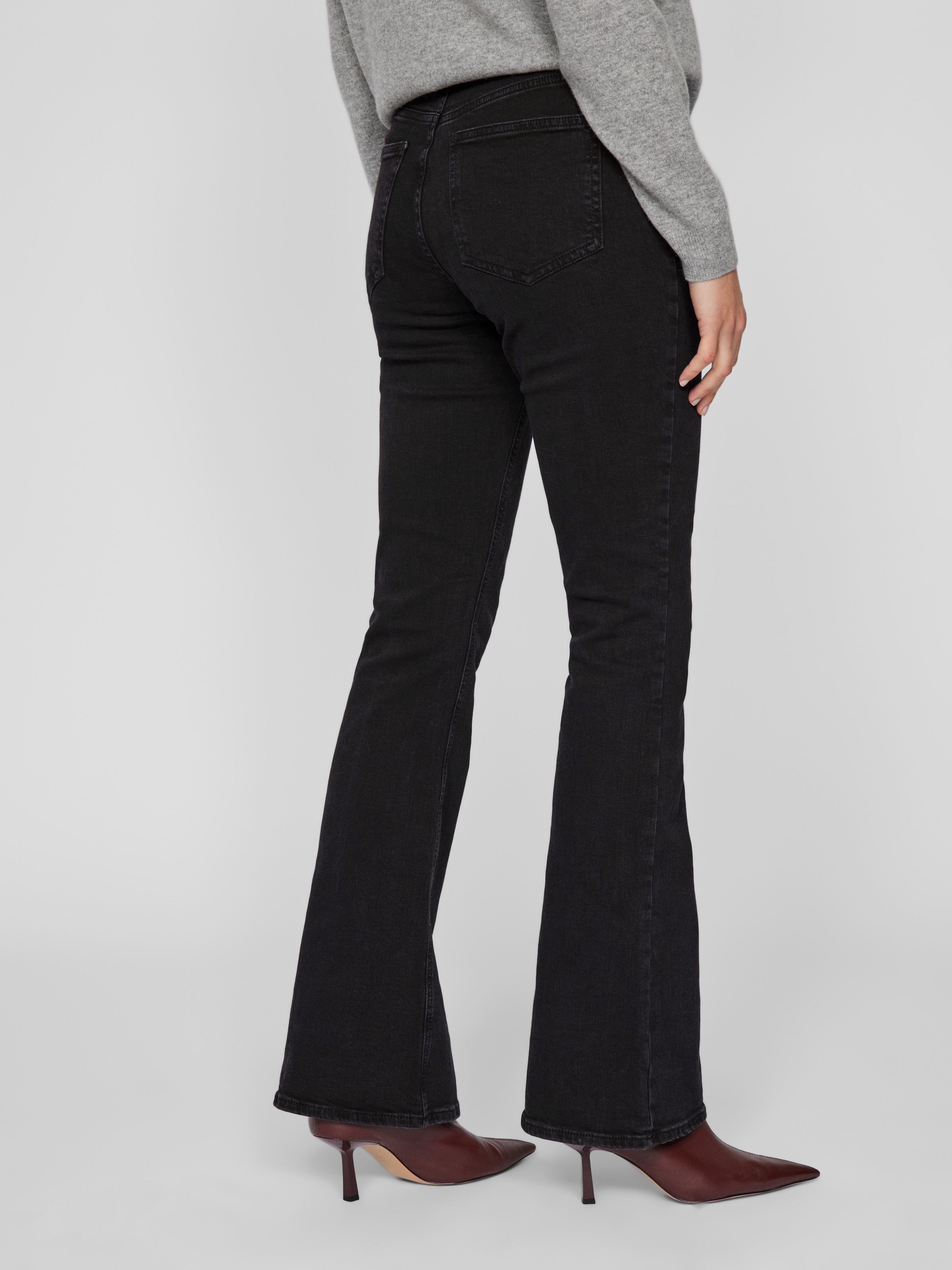 Vila Bootcut-Jeans "VIBETTY RW FLARED JEANS BLK OSC221-NOOS" günstig online kaufen