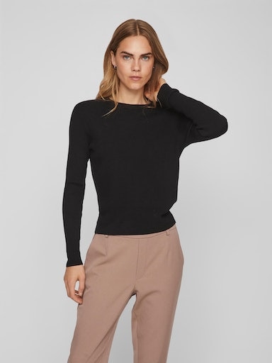 Vila Rundhalspullover "VICOMFY O-NECK L/S KNIT TOP/SU - NOOS" günstig online kaufen