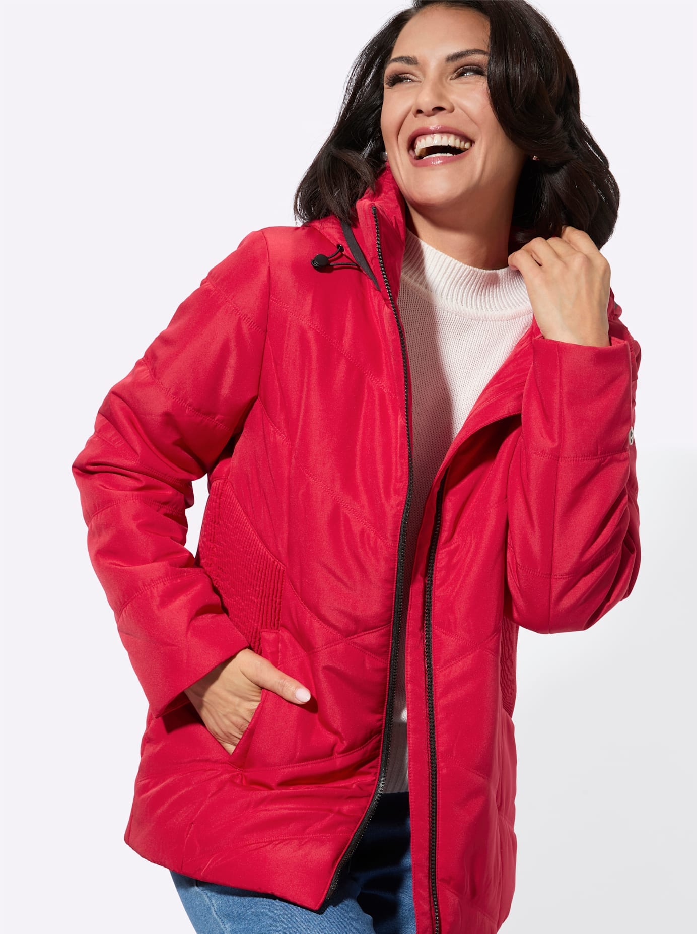 Casual Looks Steppjacke mit Kapuze
