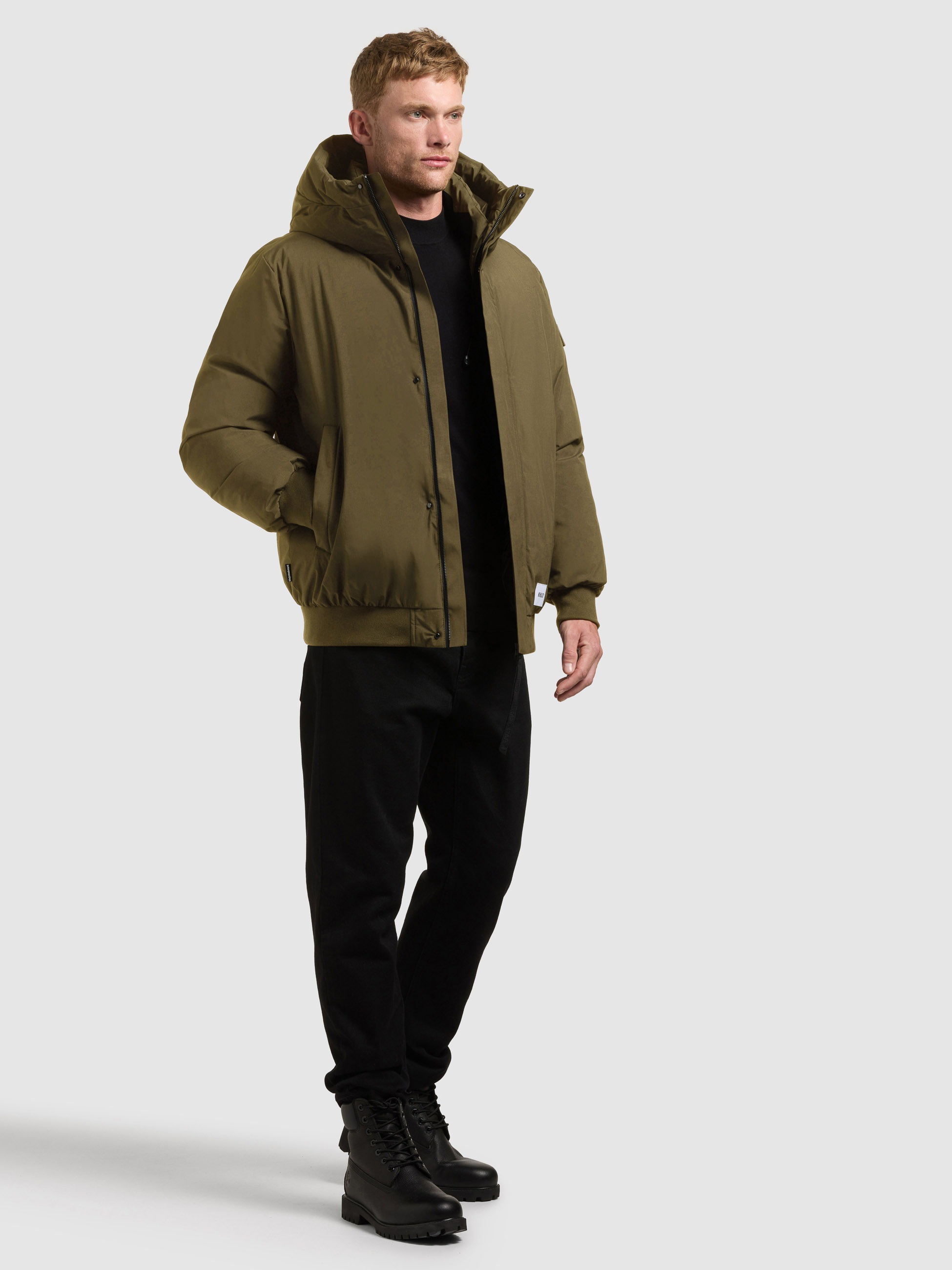khujo Winterjacke »BENSON« mit Kapuze abnehmbare Rucksackträger in der Innenseite