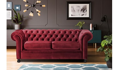 Chesterfield-Sofa »Chesterfield Home 3-Sitzer B/T/H: 192/87/75 cn«, mit edler...