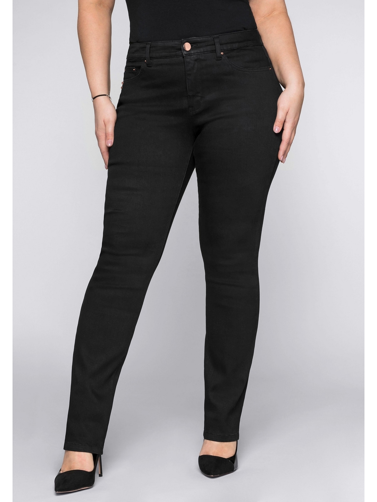 Sheego Stretch-Jeans »Große | BAUR Größen«, Bodyforming-Effekt bestellen Skinny mit für