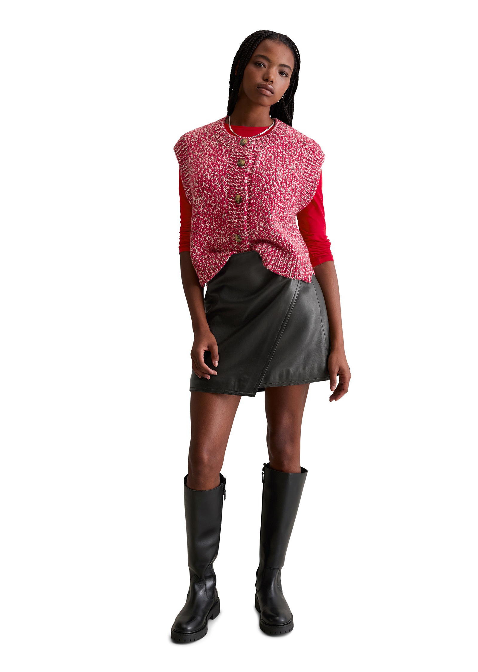 Marc O'Polo DENIM Lederrock »aus softem Lammnappaleder«