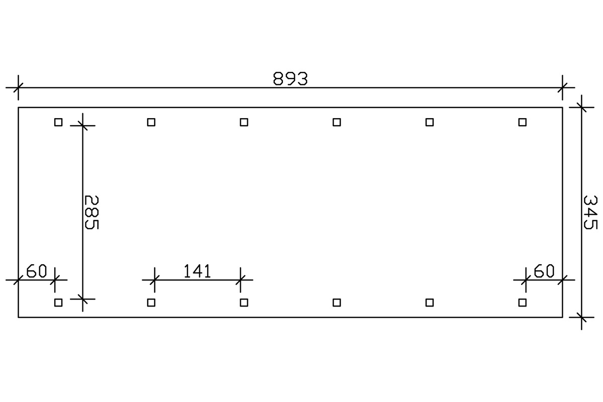Skanholz Einzelcarport »Spreewald«, 285 cm, grün