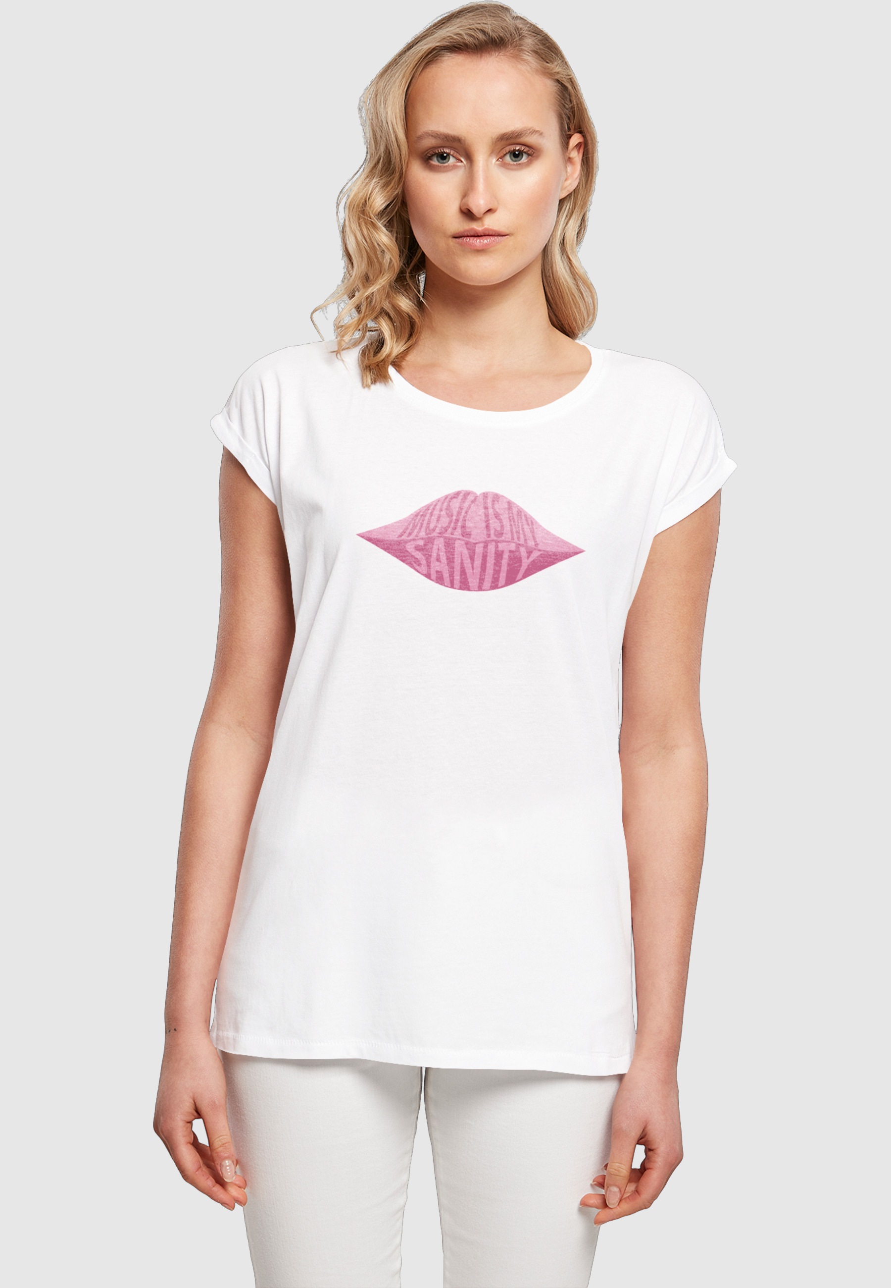 MisterTee T-Shirt »MisterTee Damen Ladies Music Is My Sanity Tee« 1 Stk.